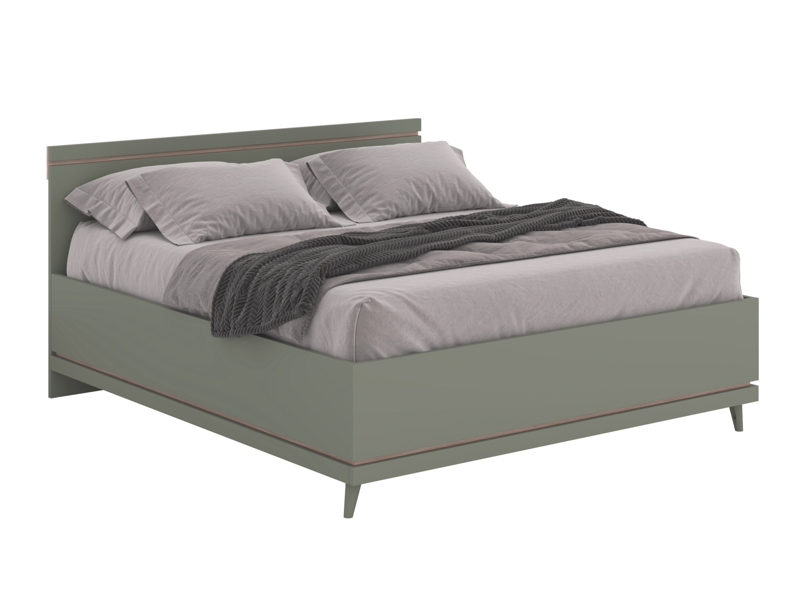 Cama Fertalu 107 (Verde + Roble)