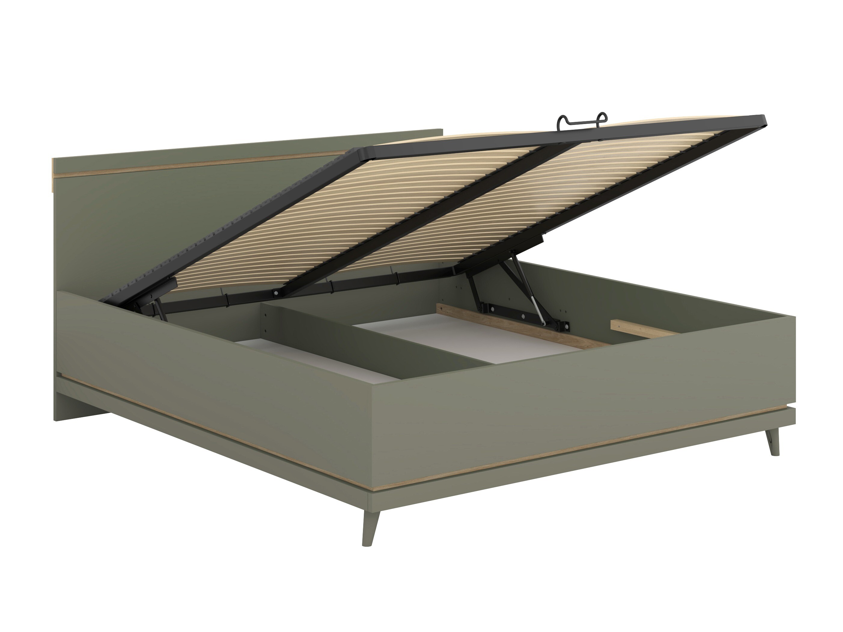 Cama Fertalu 107 (Verde + Roble)