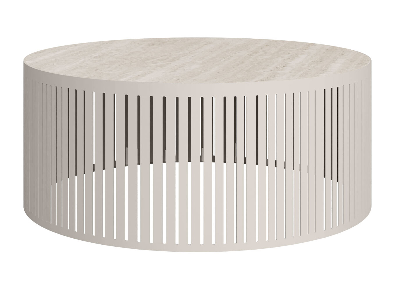 Mesa de centro Prunis I (Travertino claro + Cachemira)