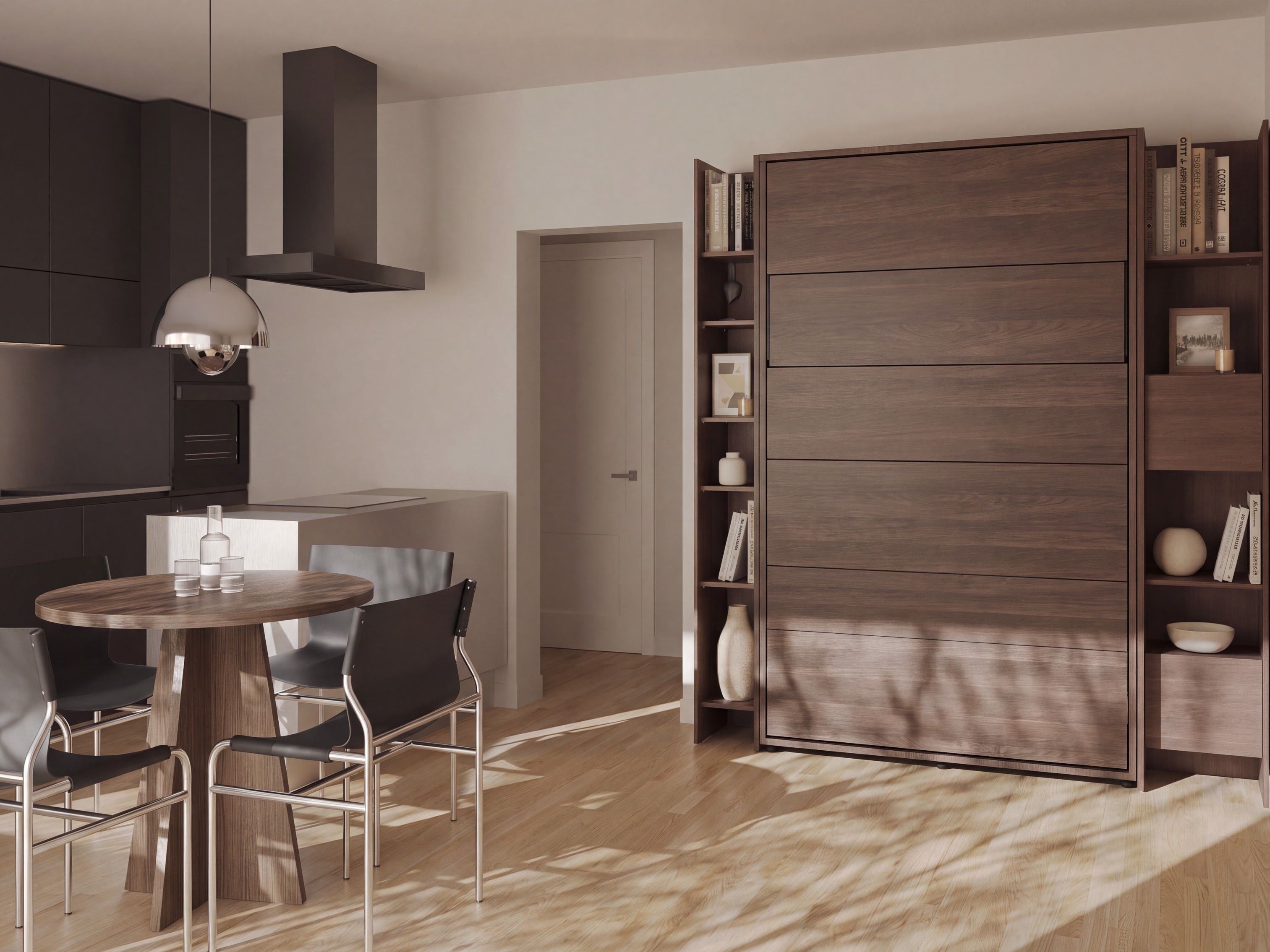 Cama plegable Concept Lenart IX (Roble oscuro)