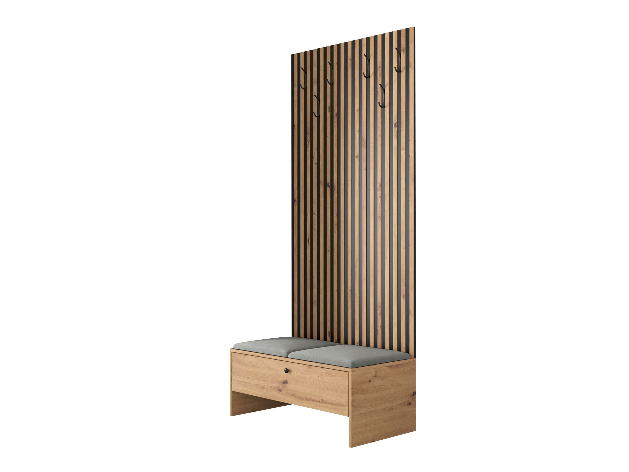 Conjunto para recibidor Donio IV (Roble Artisan + Polo 894)