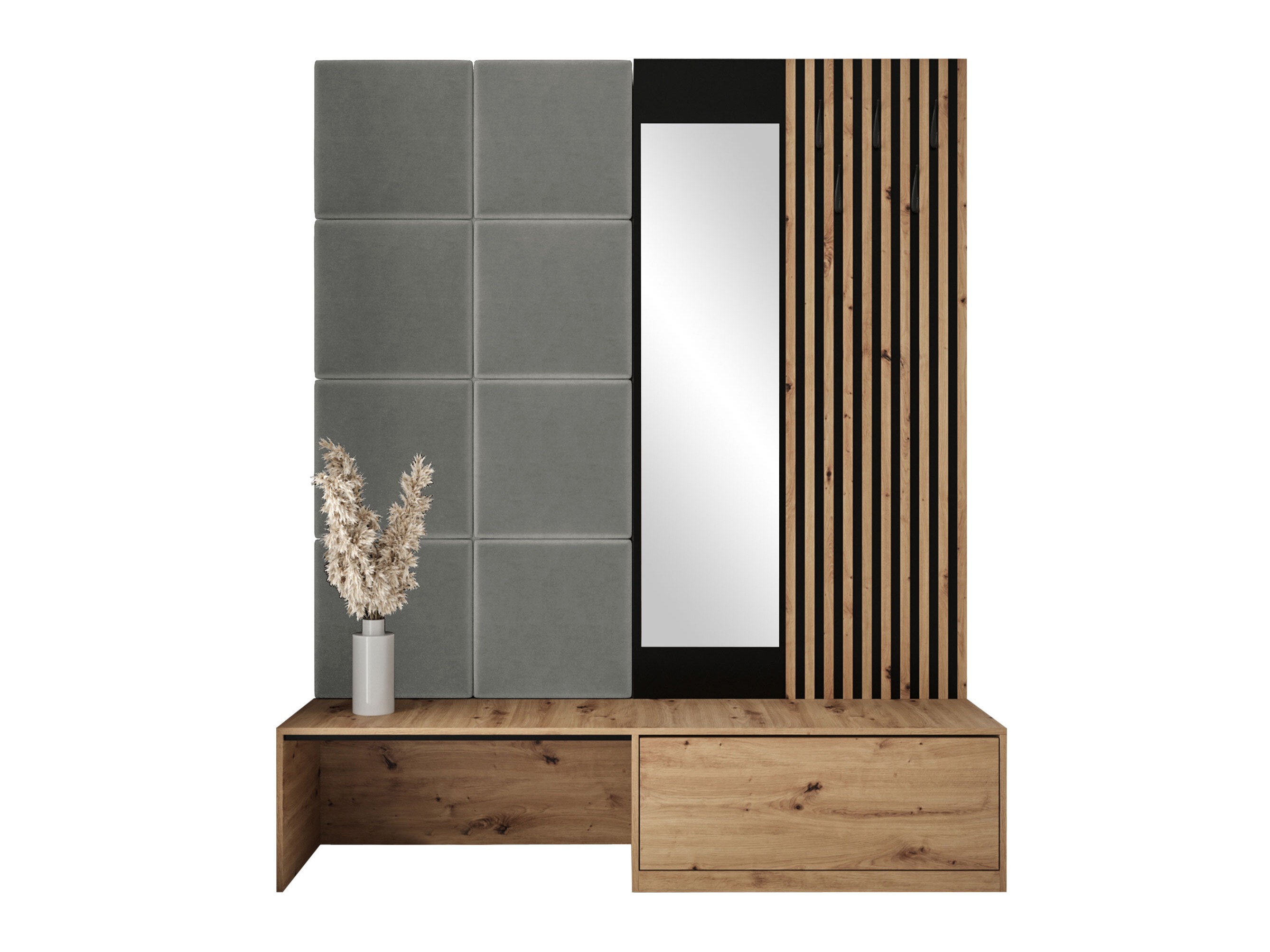 Conjunto para recibidor Fabor (Roble Artisan + Polo 894)