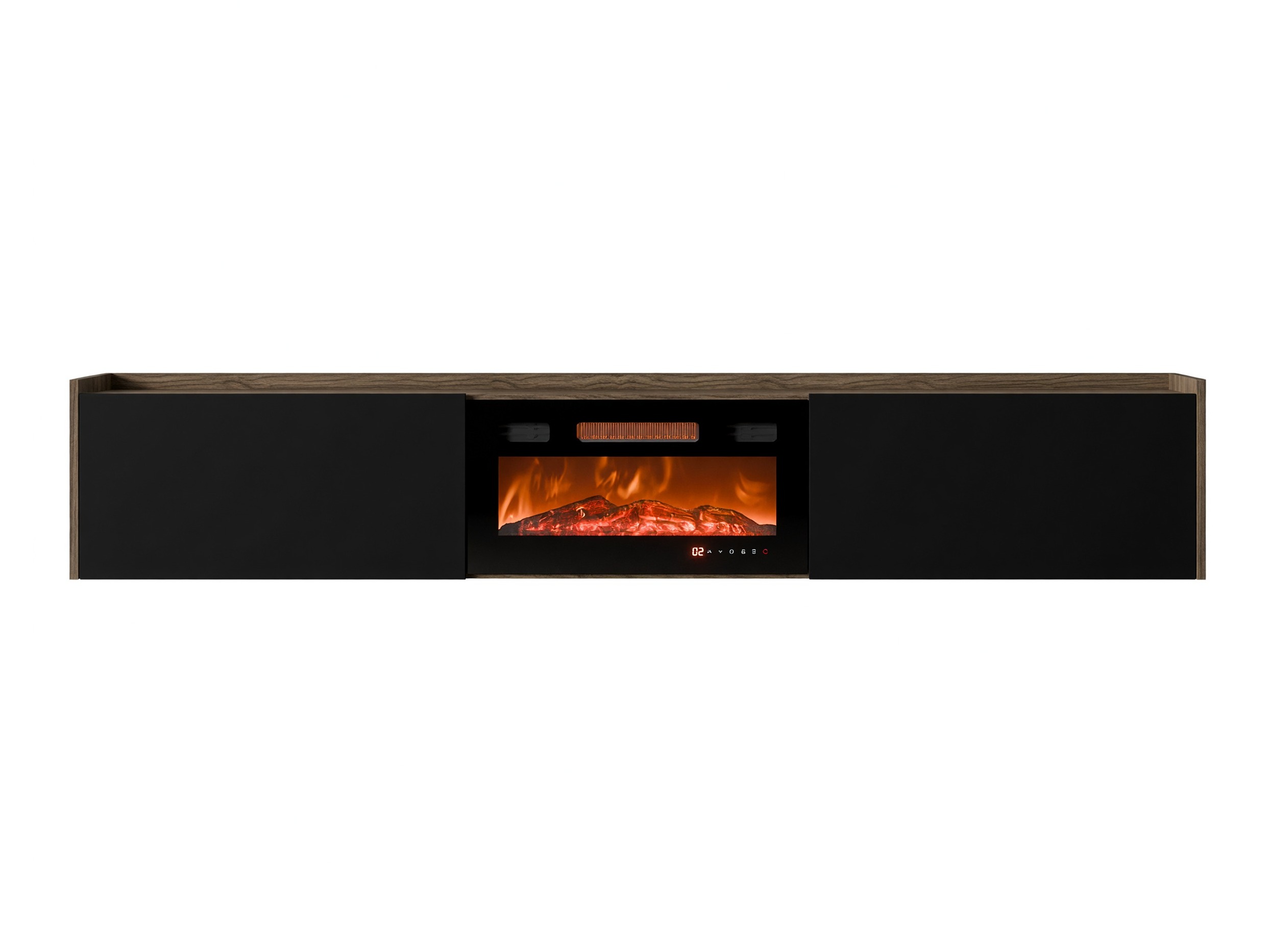 Mueble TV Charlotte 215 (Negro + Nogal)