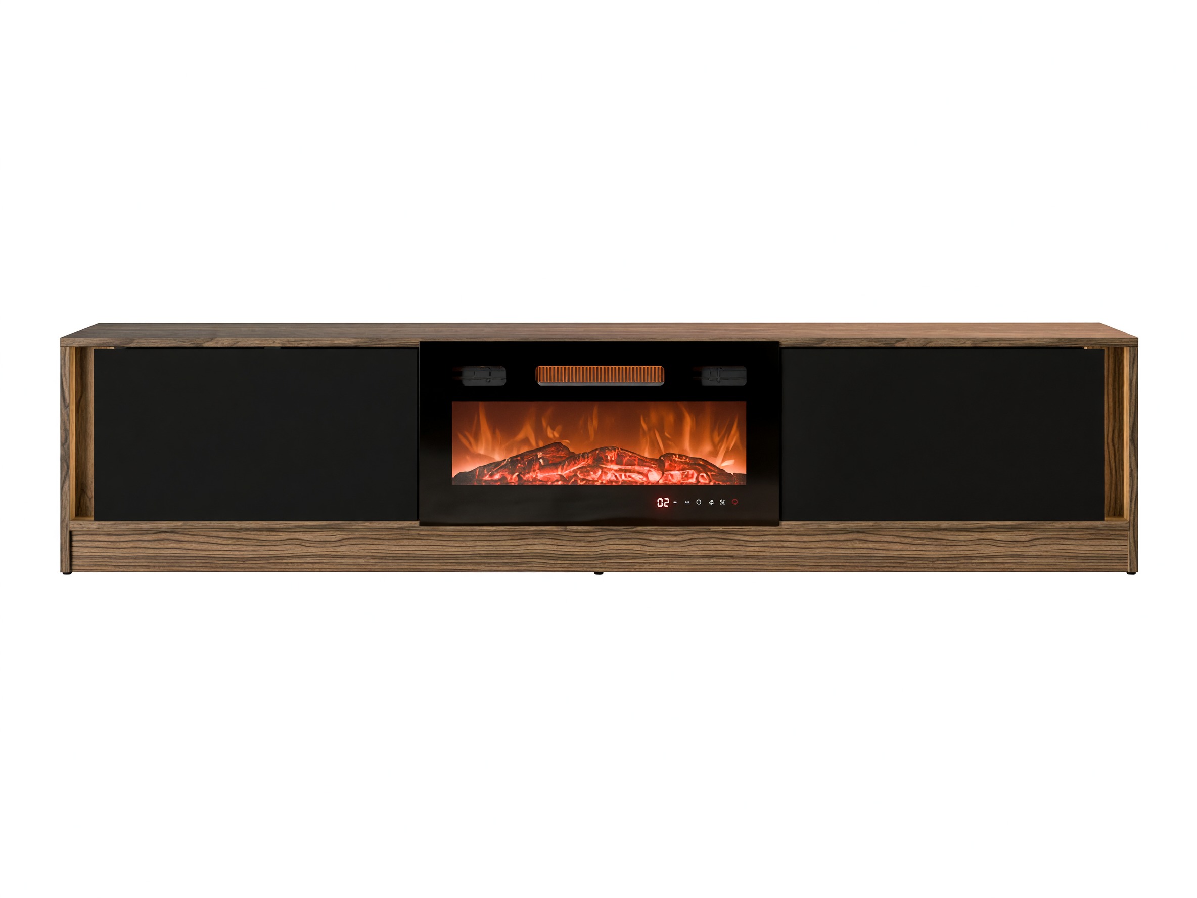 Mueble TV Charlotte 217 (Nogal + Negro)