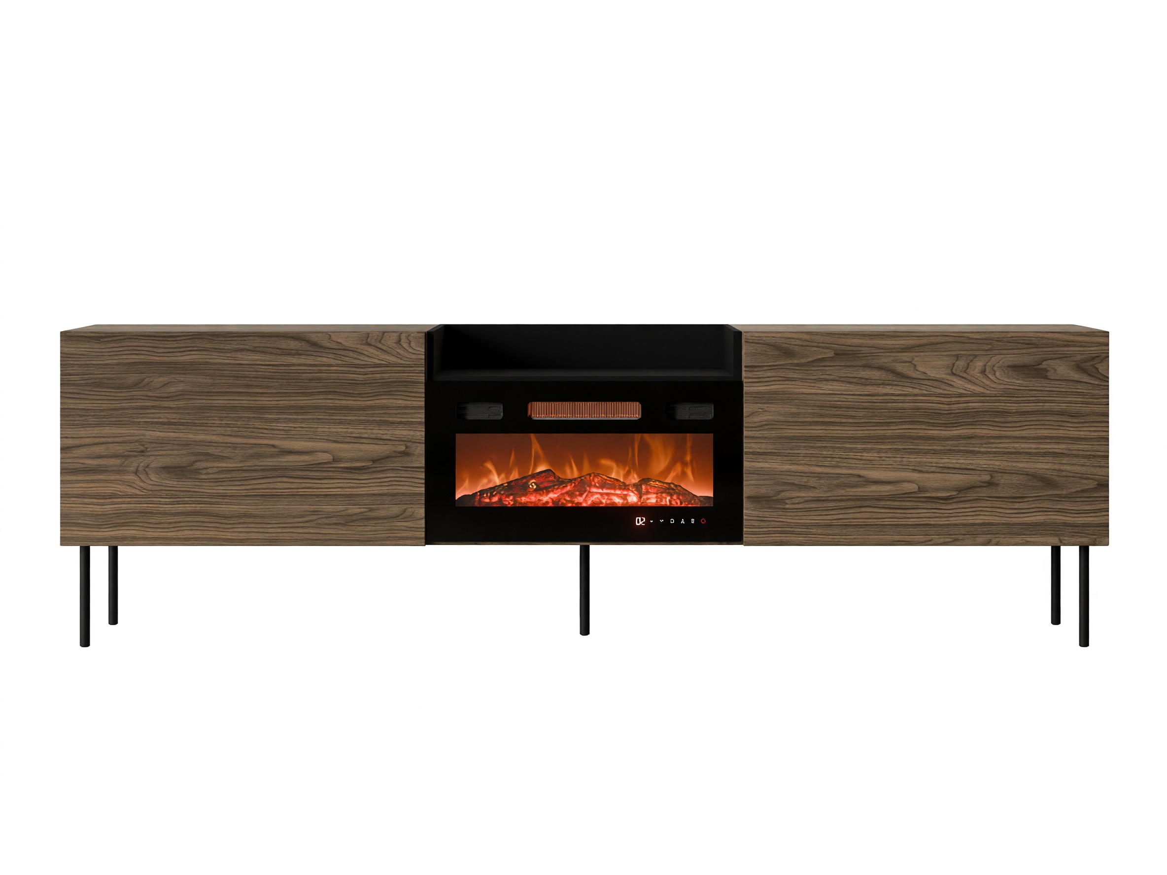 Mueble TV Charlotte 216 (Nogal + Negro)