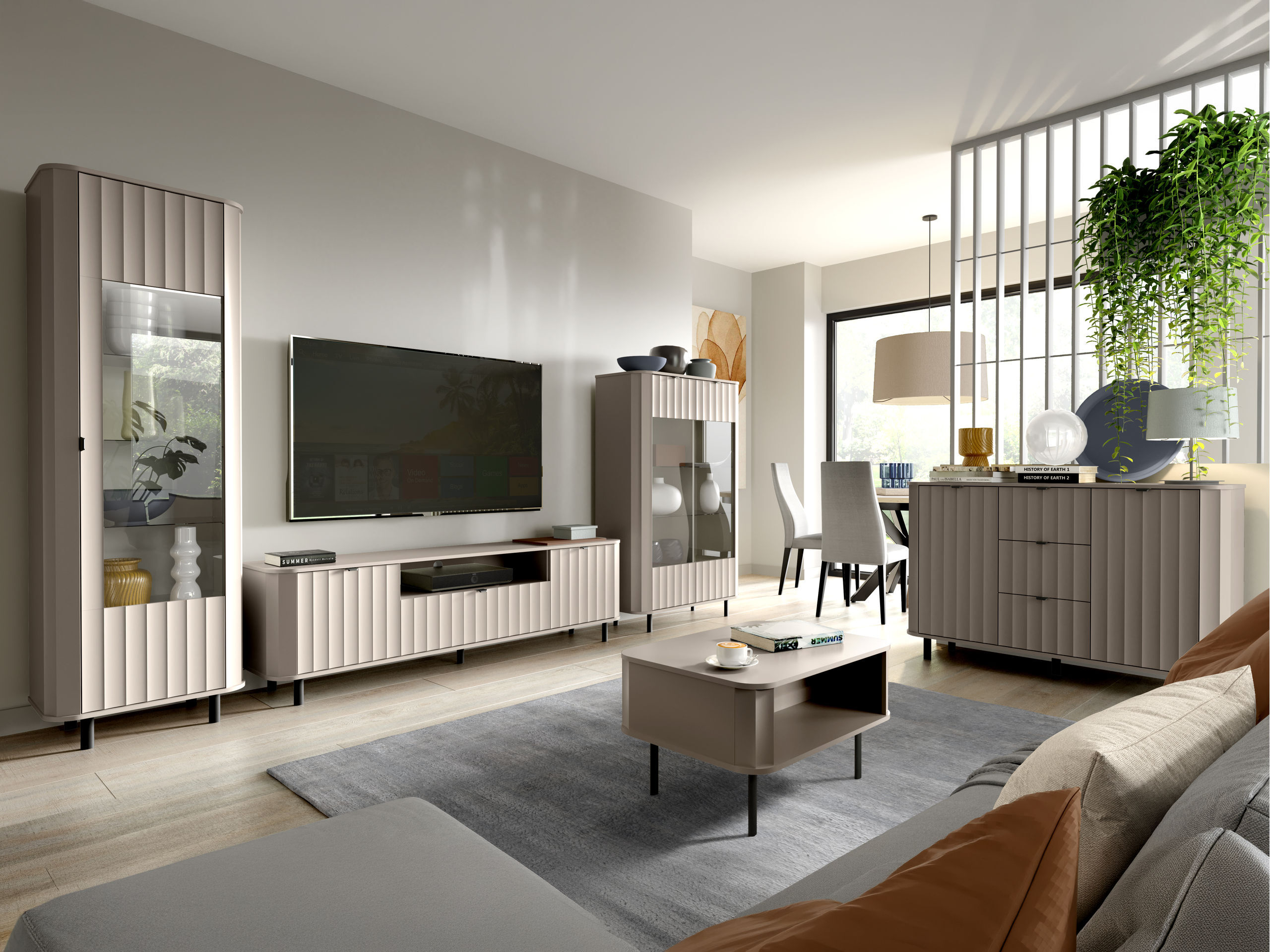 Mesa de centro Larala 103 (Beige grisáceo)