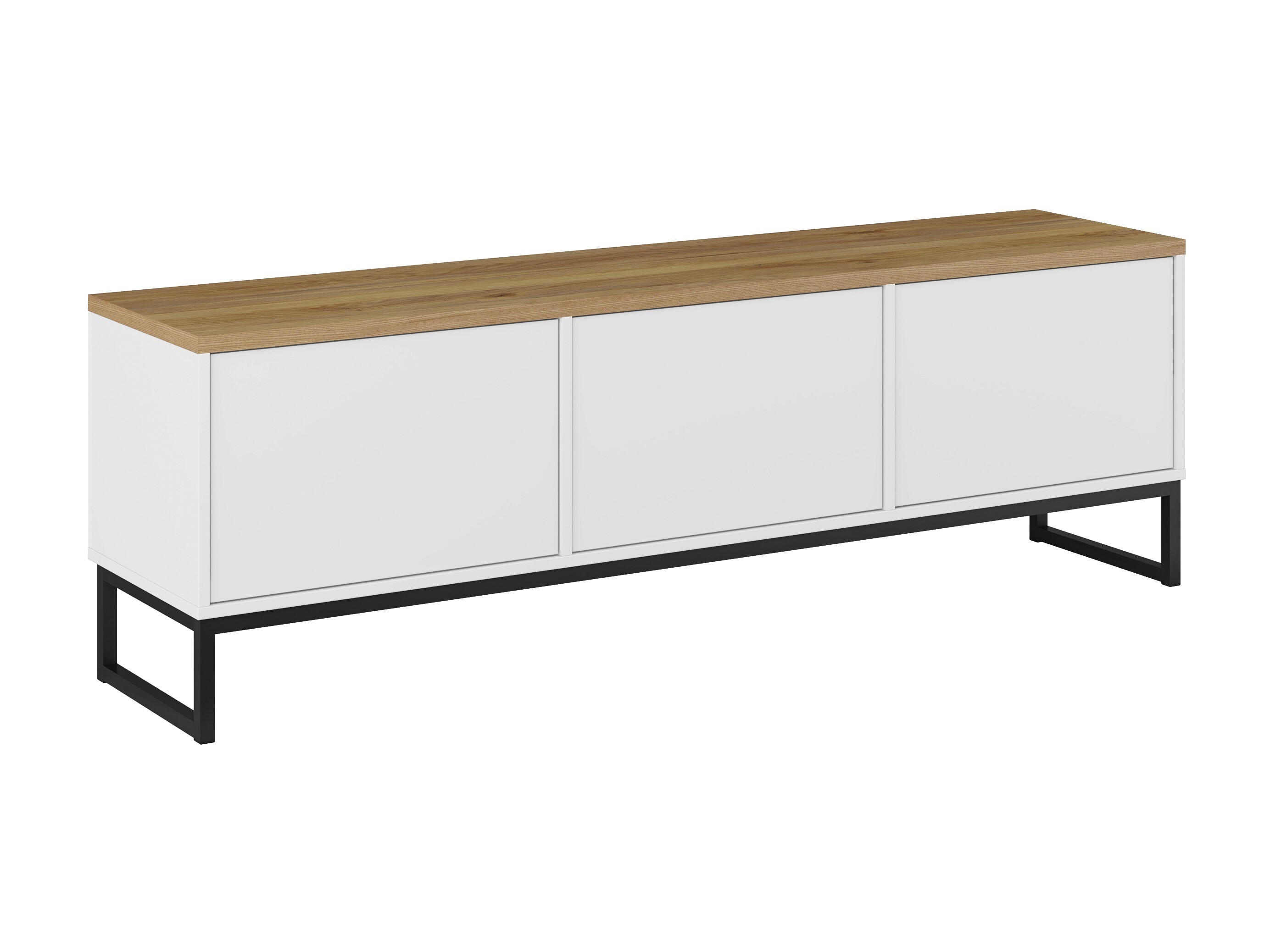 Mueble TV Camtolo 100 (Blanco + Roble claro)
