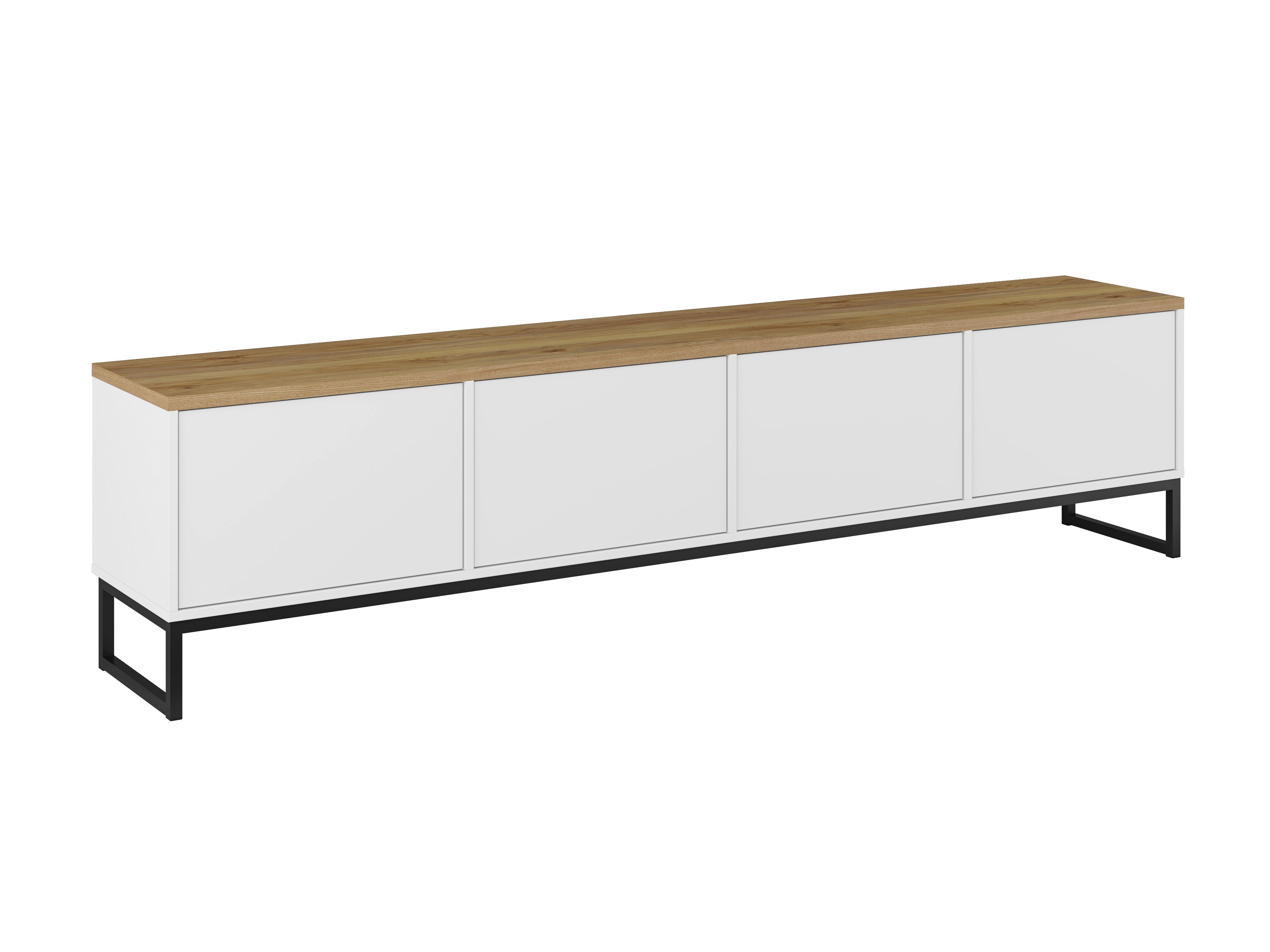 Mueble TV Camtolo 101 (Blanco + Roble claro)