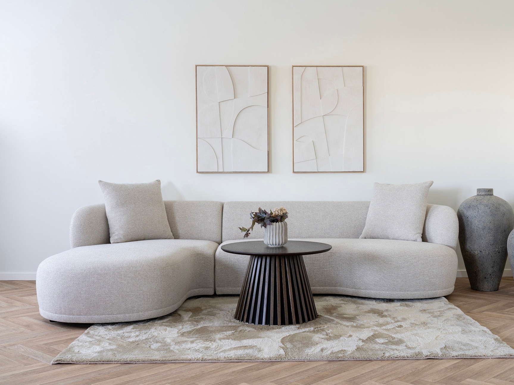 Sofá rinconero Brea 214 (Beige)
