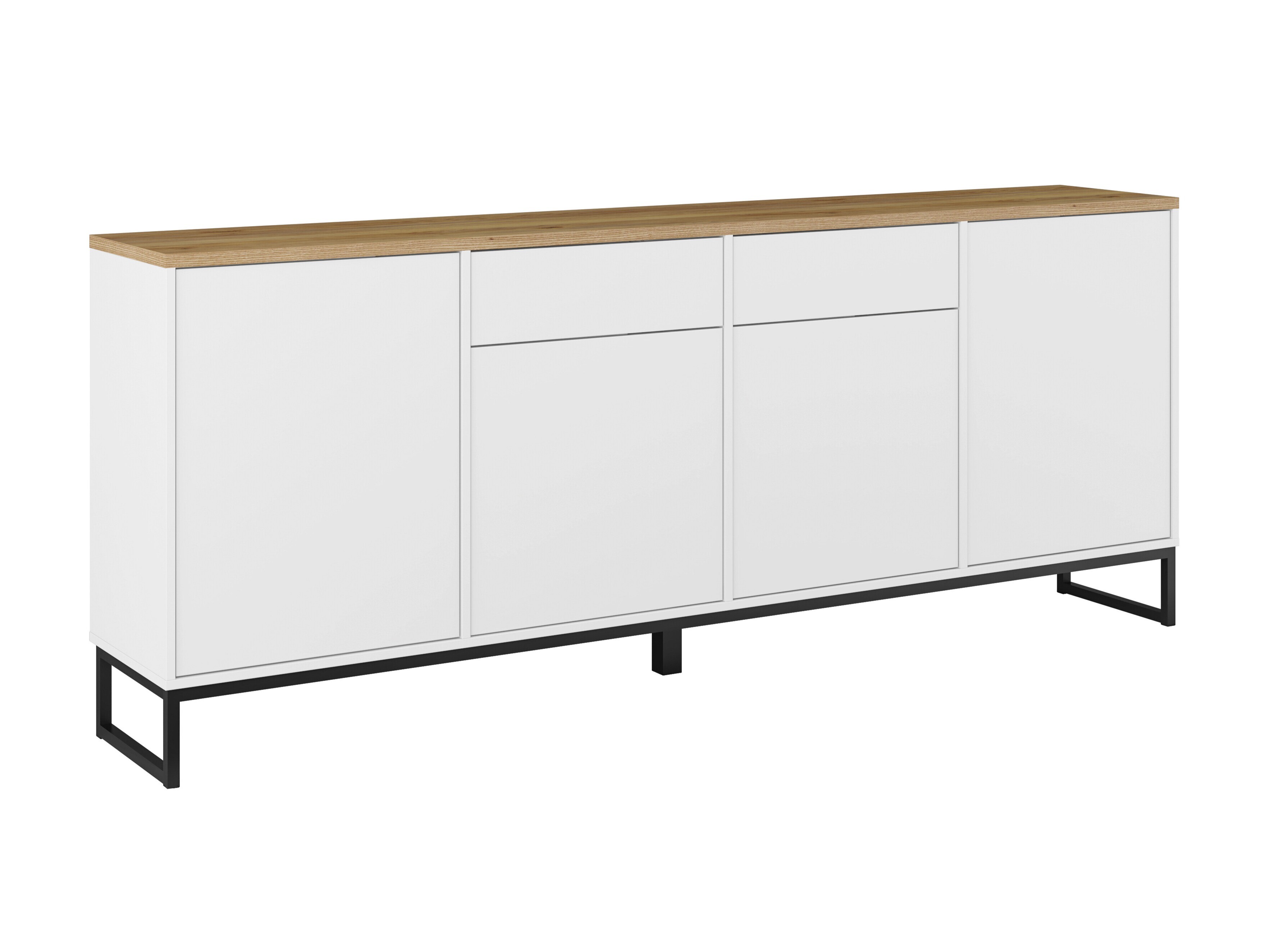 Cómoda Camtolo 102 (Blanco + Roble claro)