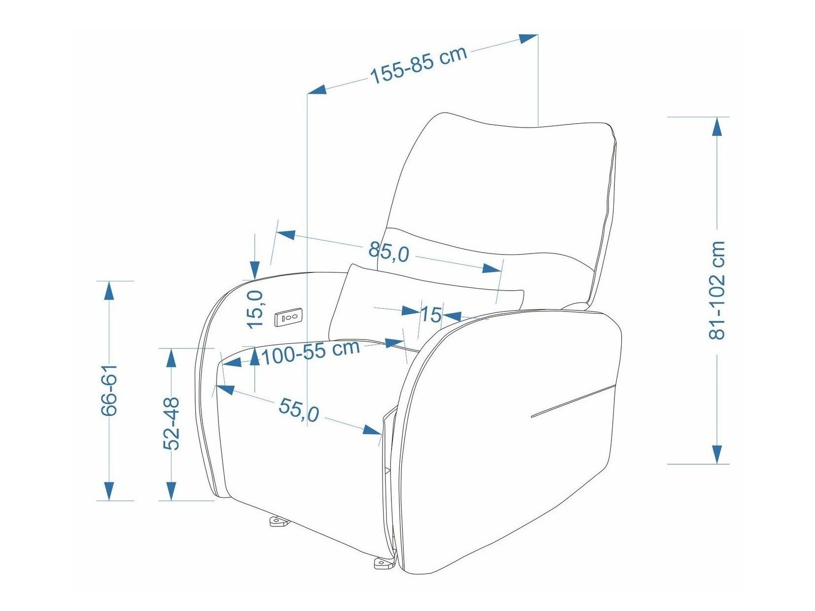 Sillón reclinable Houston 2226 (Maloy 31)