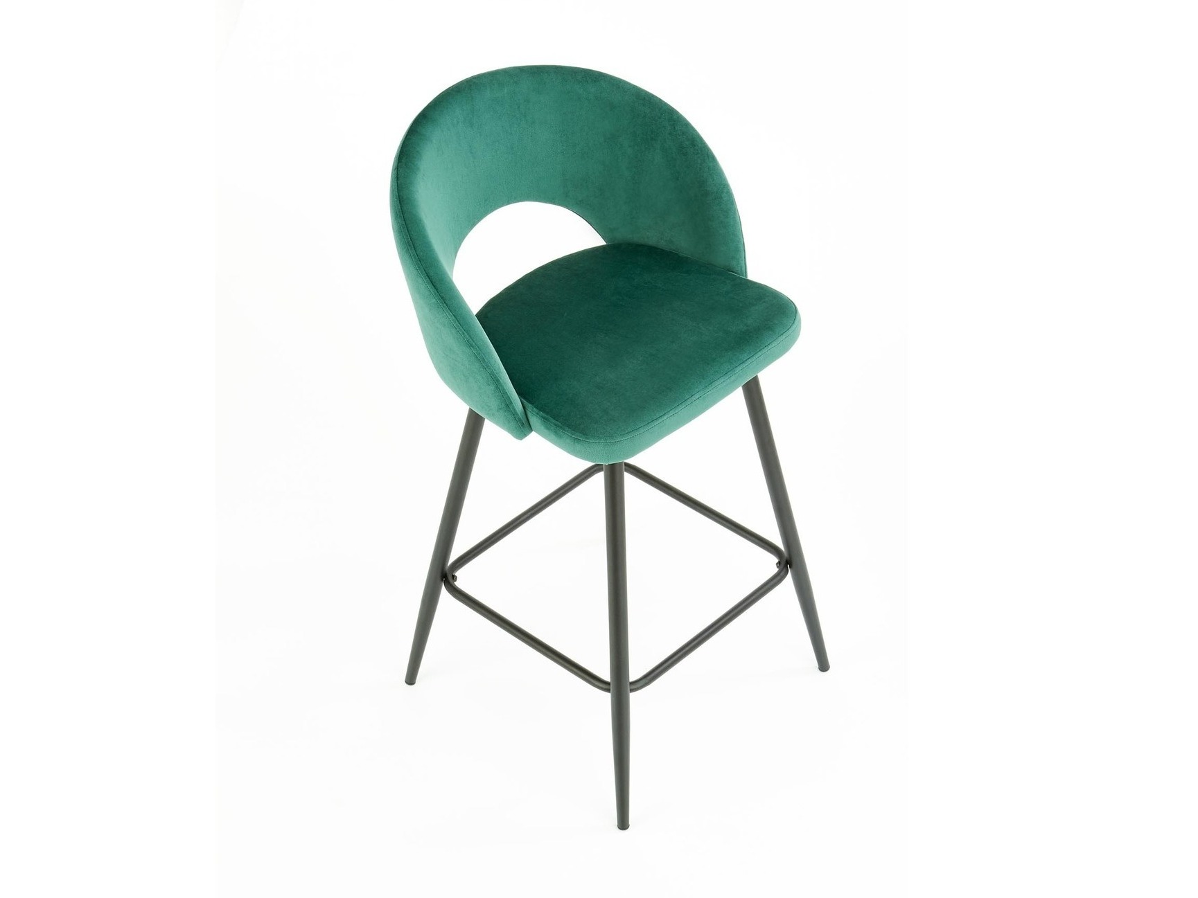 Taburete alto Houston 881 (Verde oscuro + Negro)