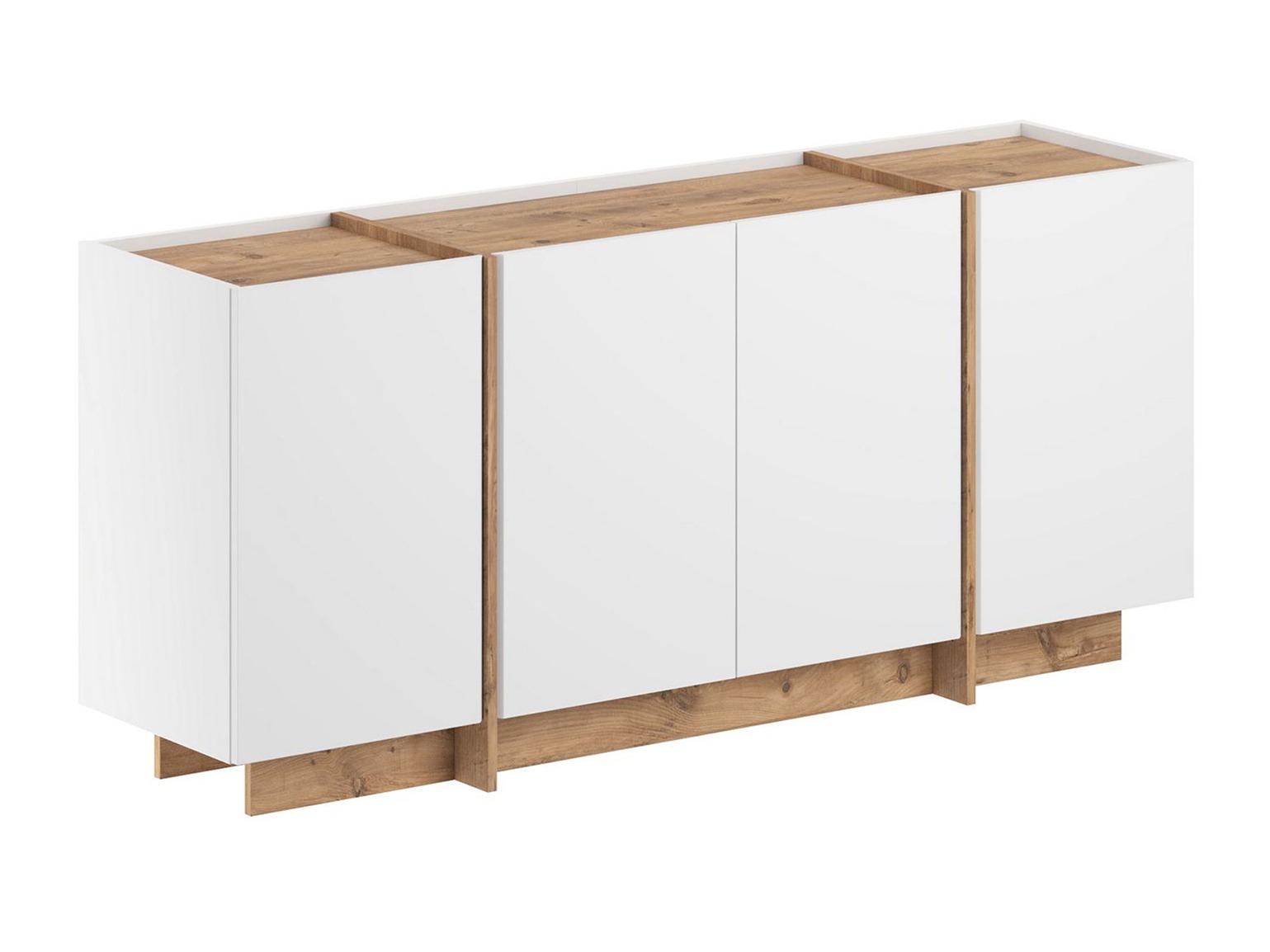 Aparador Novato 153 (Blanco + Pino)