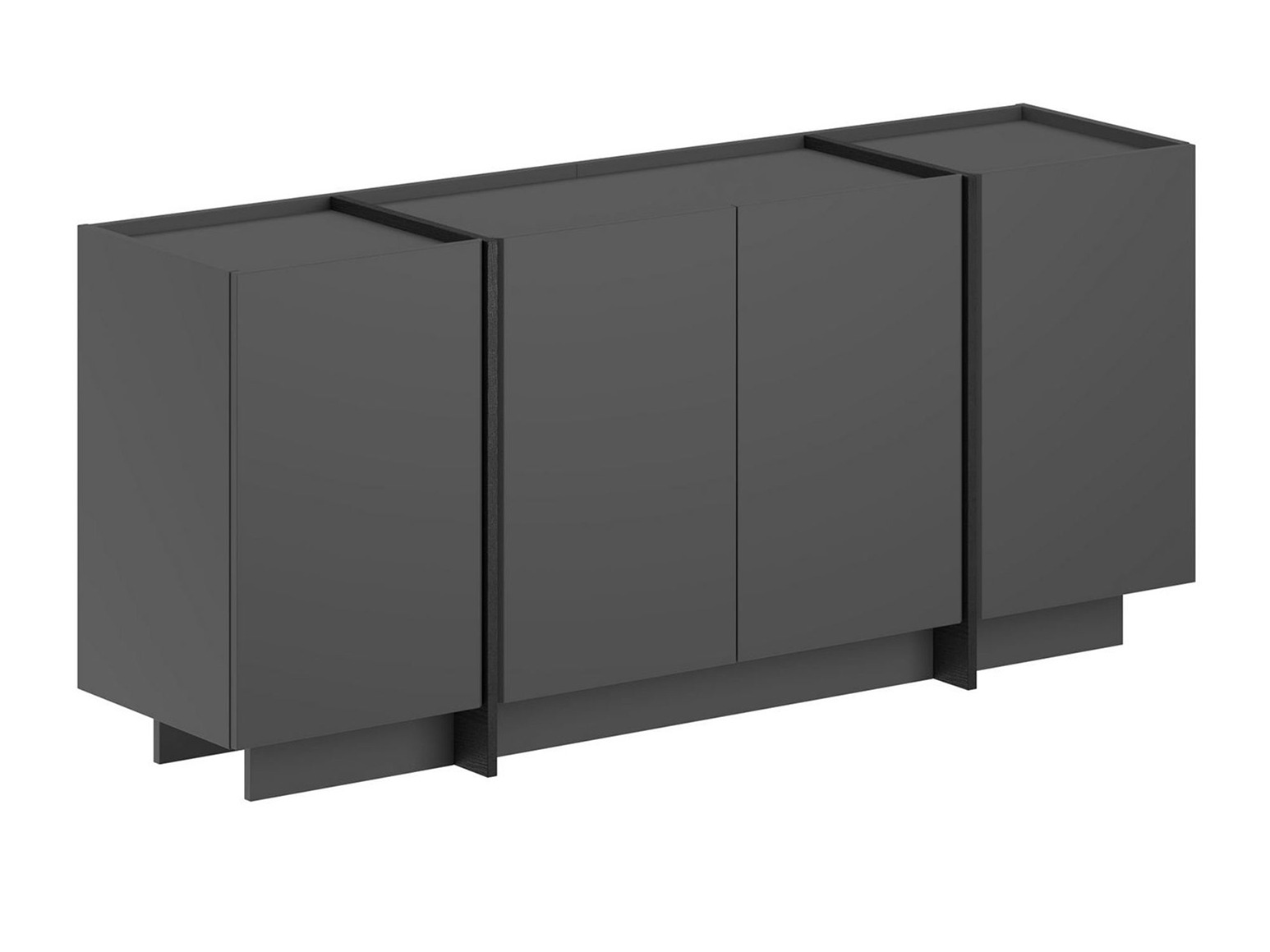 Aparador Novato 153 (Negro + Antracita)