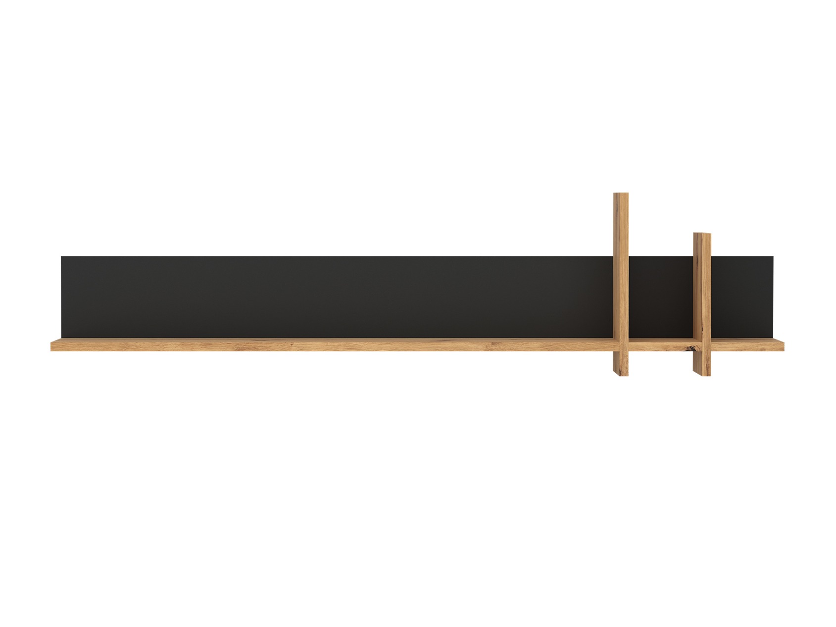 Estantería de pared Deldori 111 (Roble Artisan + Antracita)