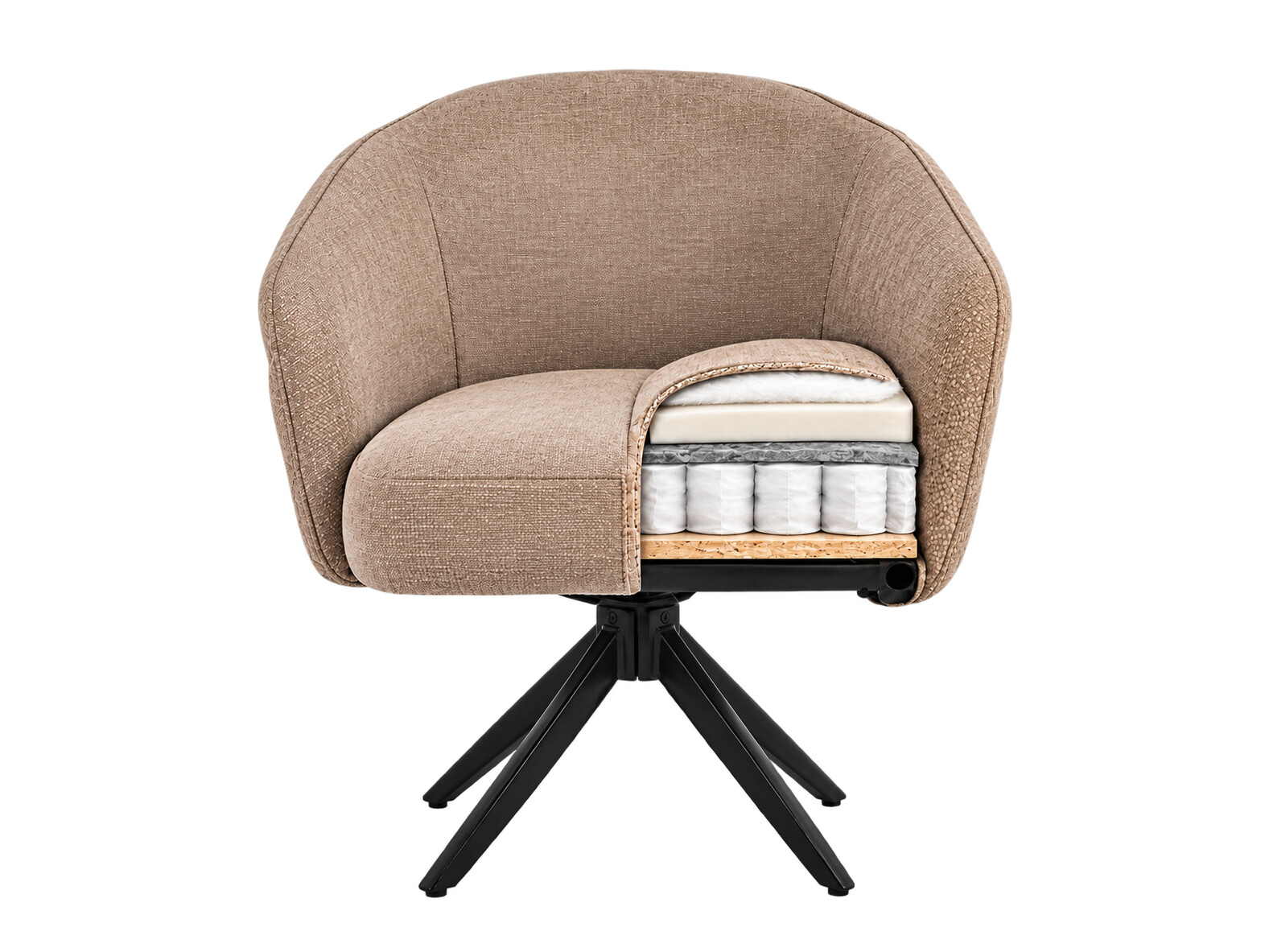 Silla Detroit 953 (Negro + Beige)