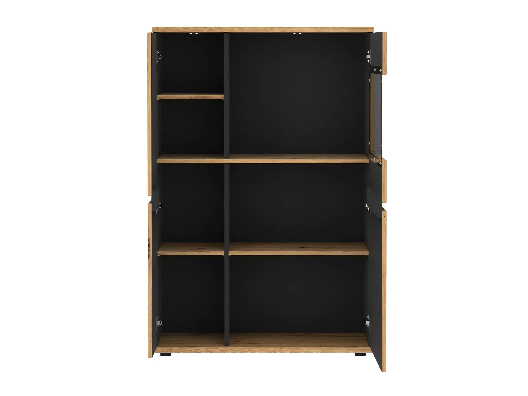 Aparador Deldori 102 (Roble Artisan + Antracita)