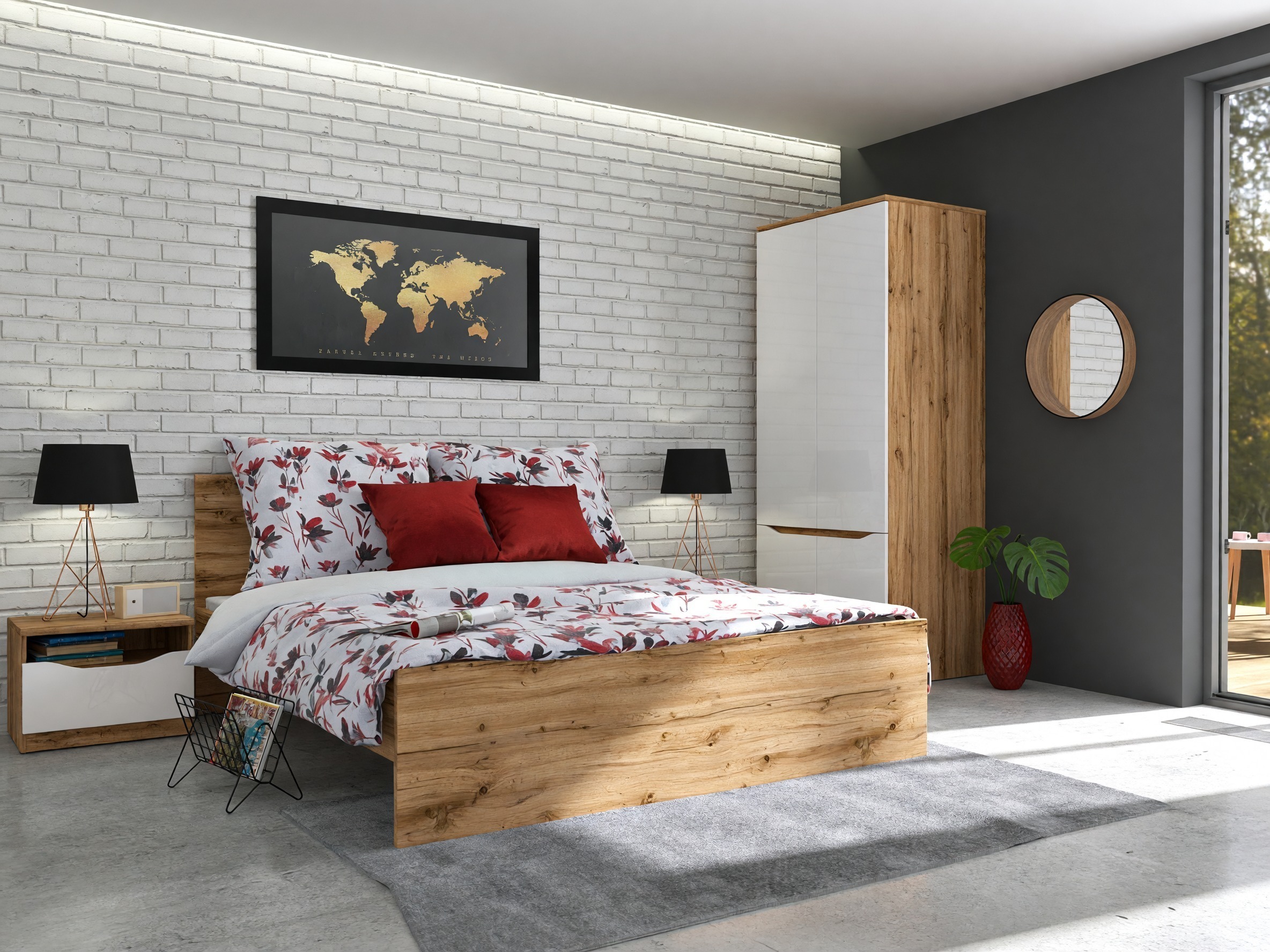 Conjunto de dormitorio Avifera 123