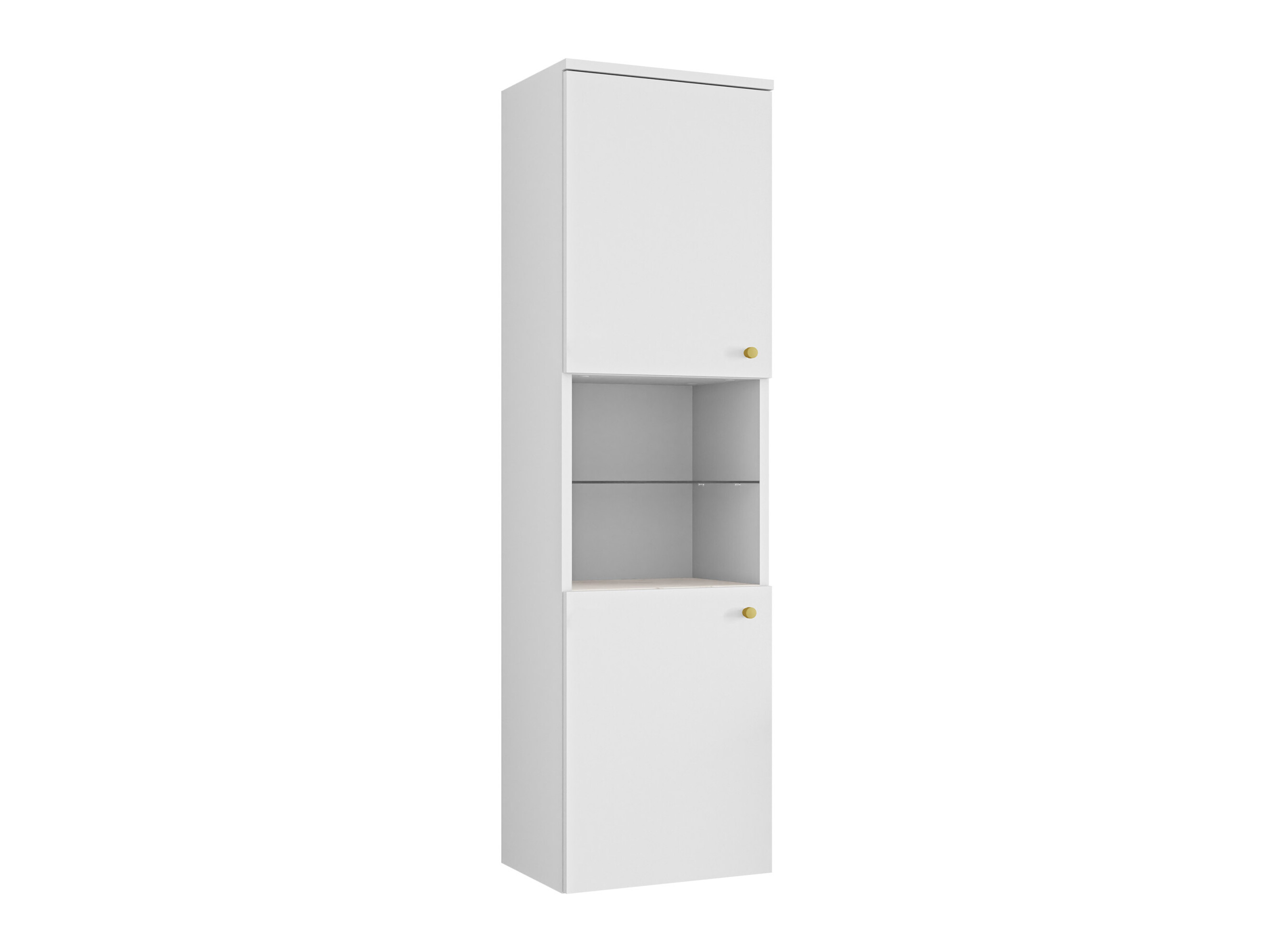 Armario colgante para baño Salus (Blanco + Mármol blanco)