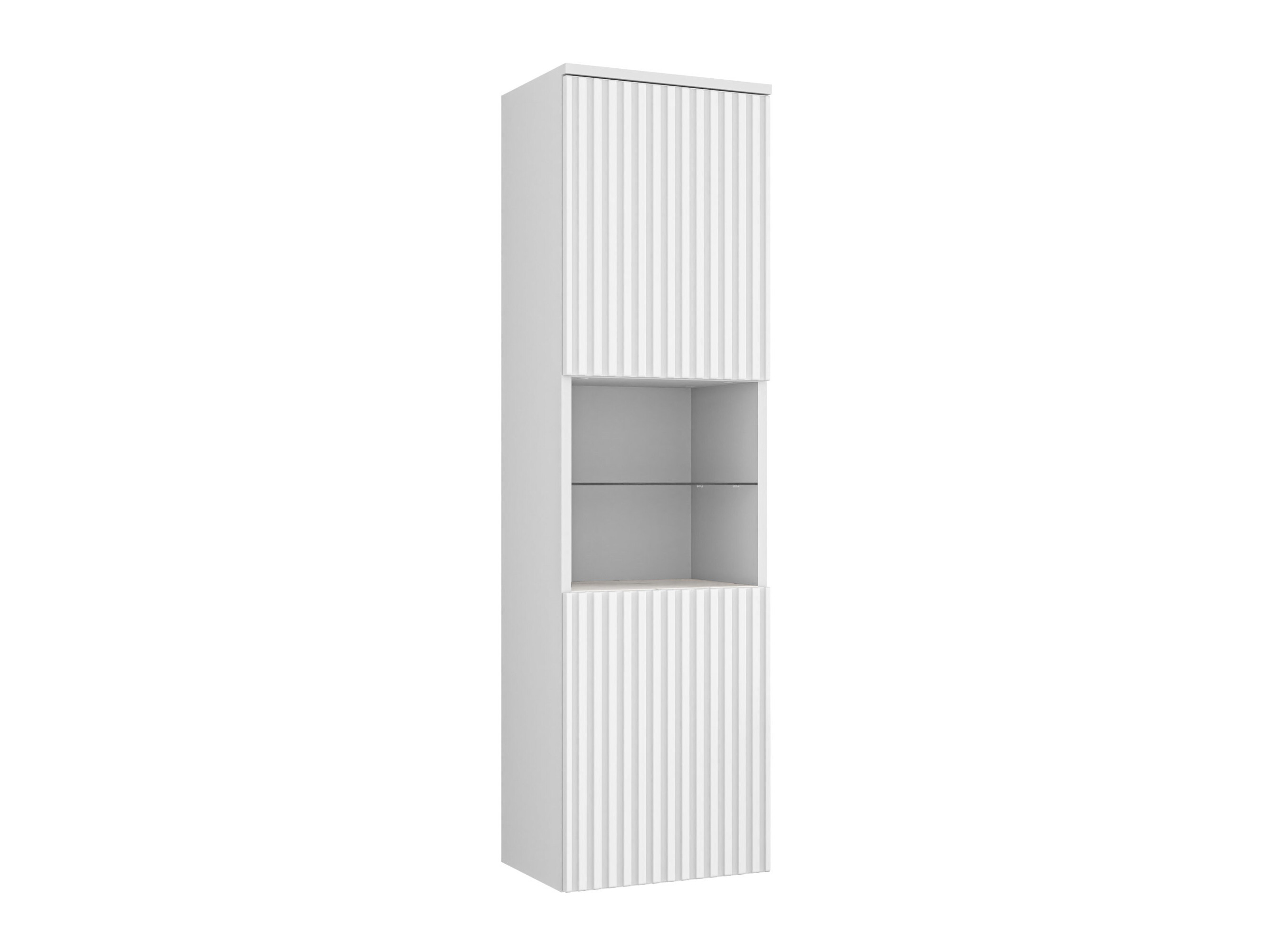Armario colgante para baño Nauta (Blanco + Mármol blanco)