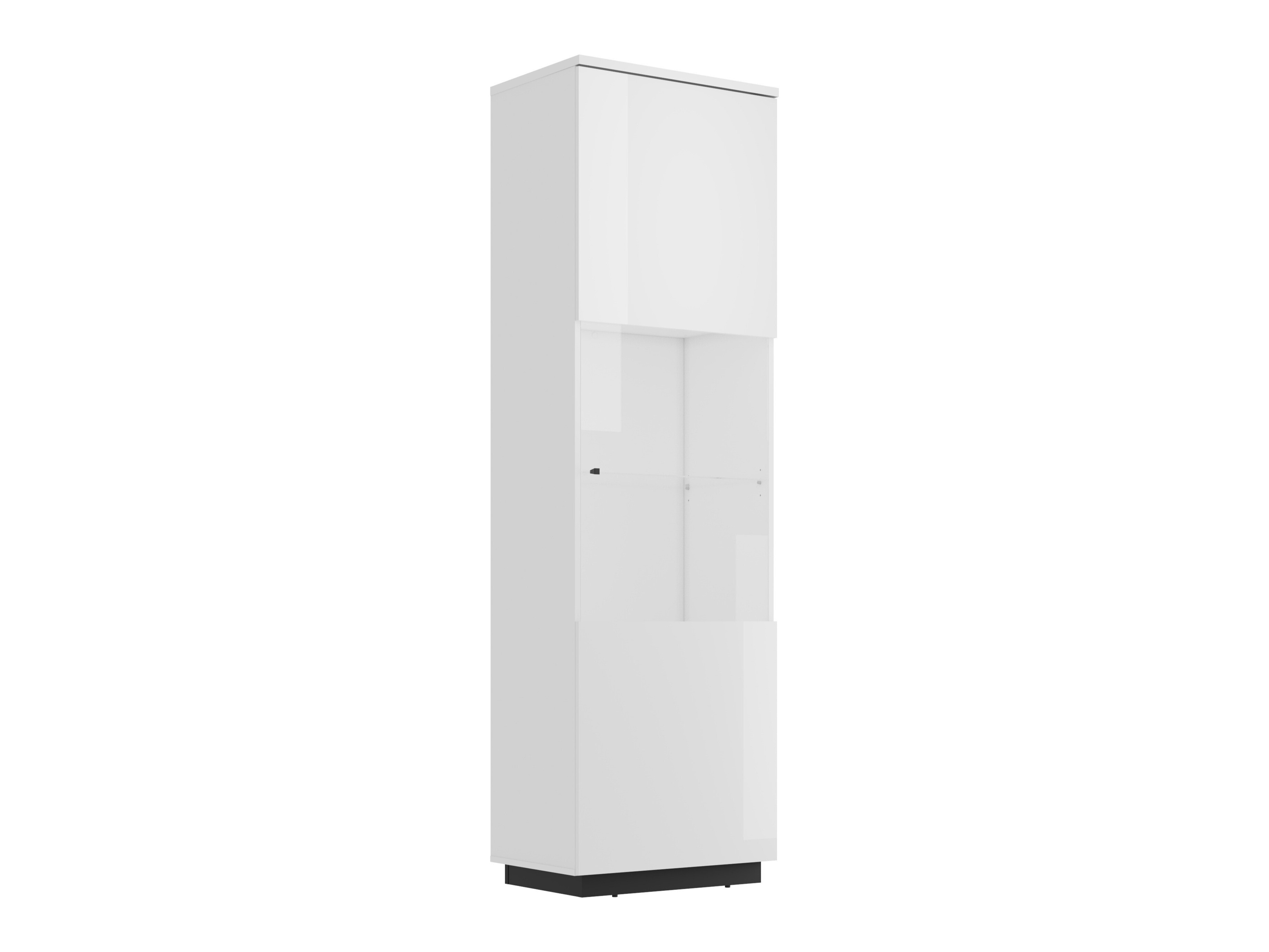 Estantería Talevaro 101 (Blanco + Blanco brillante)