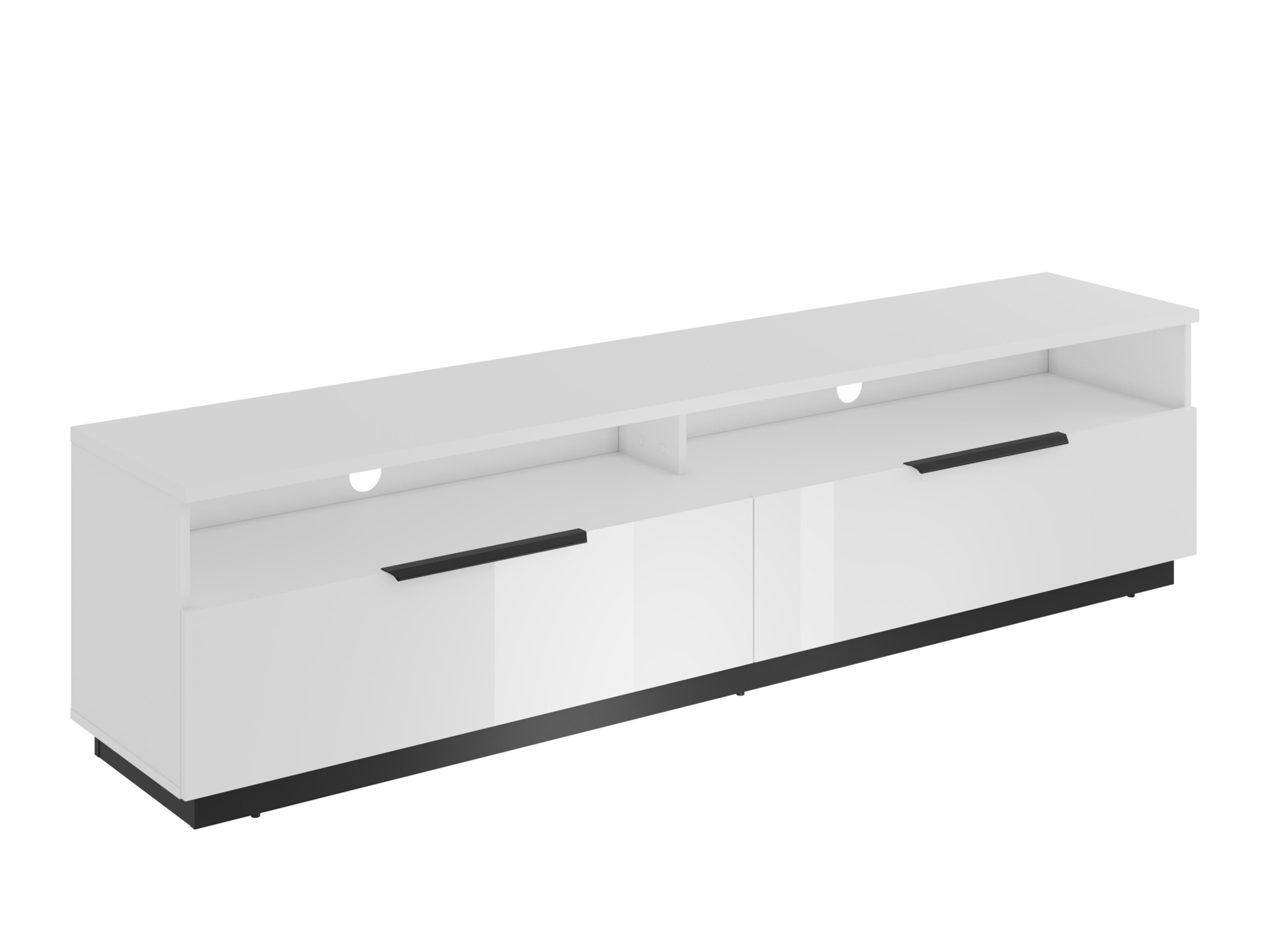 Mueble TV Talevaro 102 (Blanco + Blanco brillante)