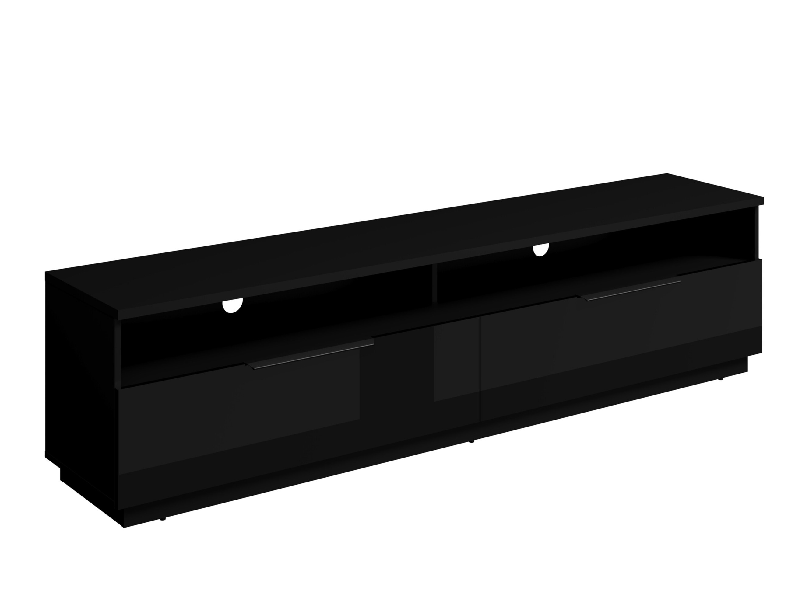 Mueble TV Talevaro 102 (Negro + Negro brillante)