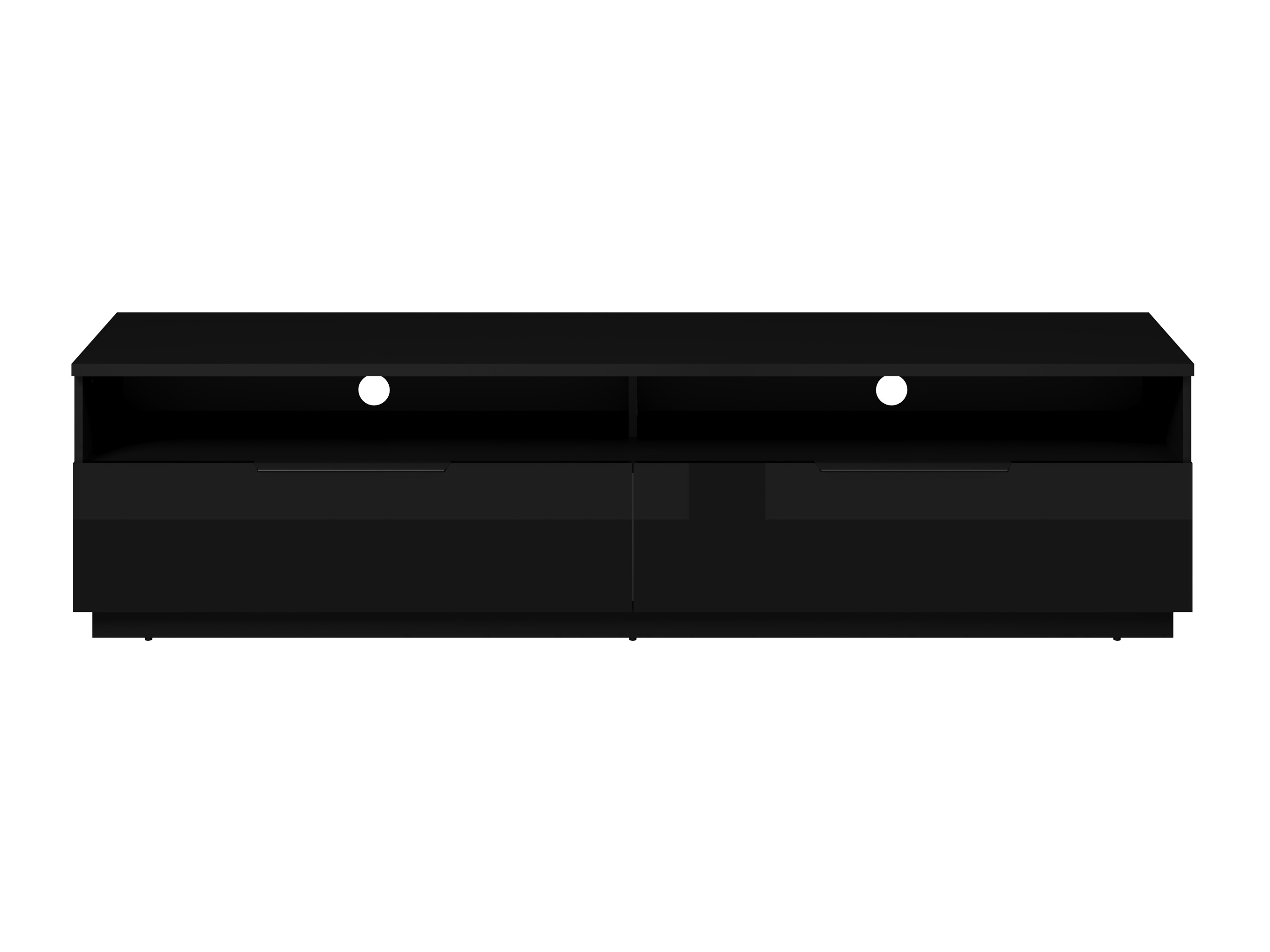 Mueble TV Talevaro 102 (Negro + Negro brillante)