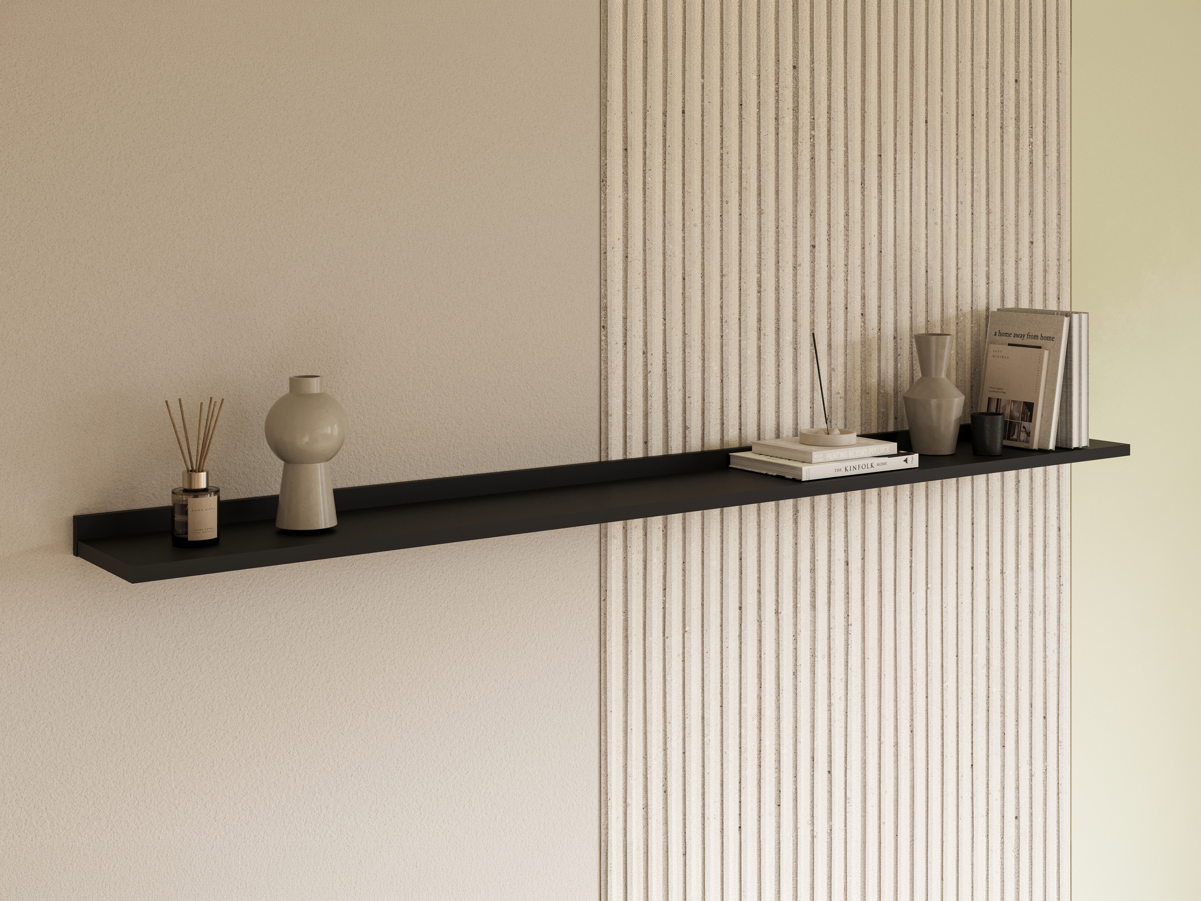 Estantería de pared Talevaro 100 (Negro)