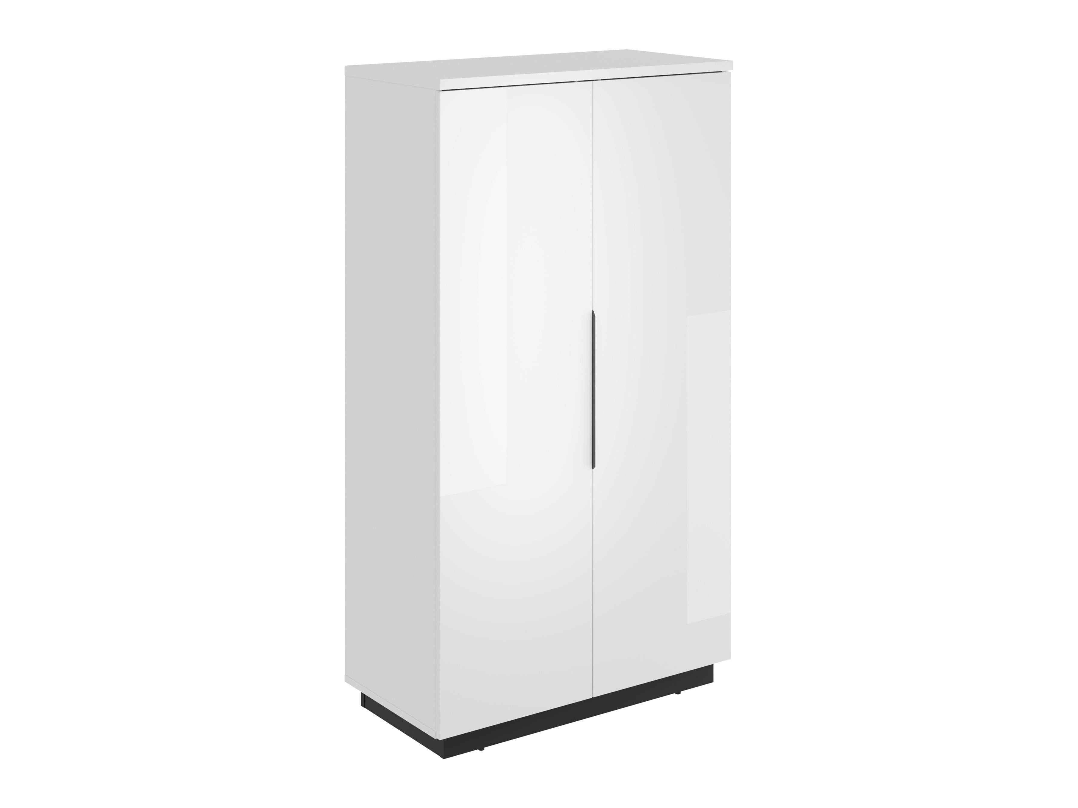 Estantería Talevaro 104 (Blanco + Blanco brillante)