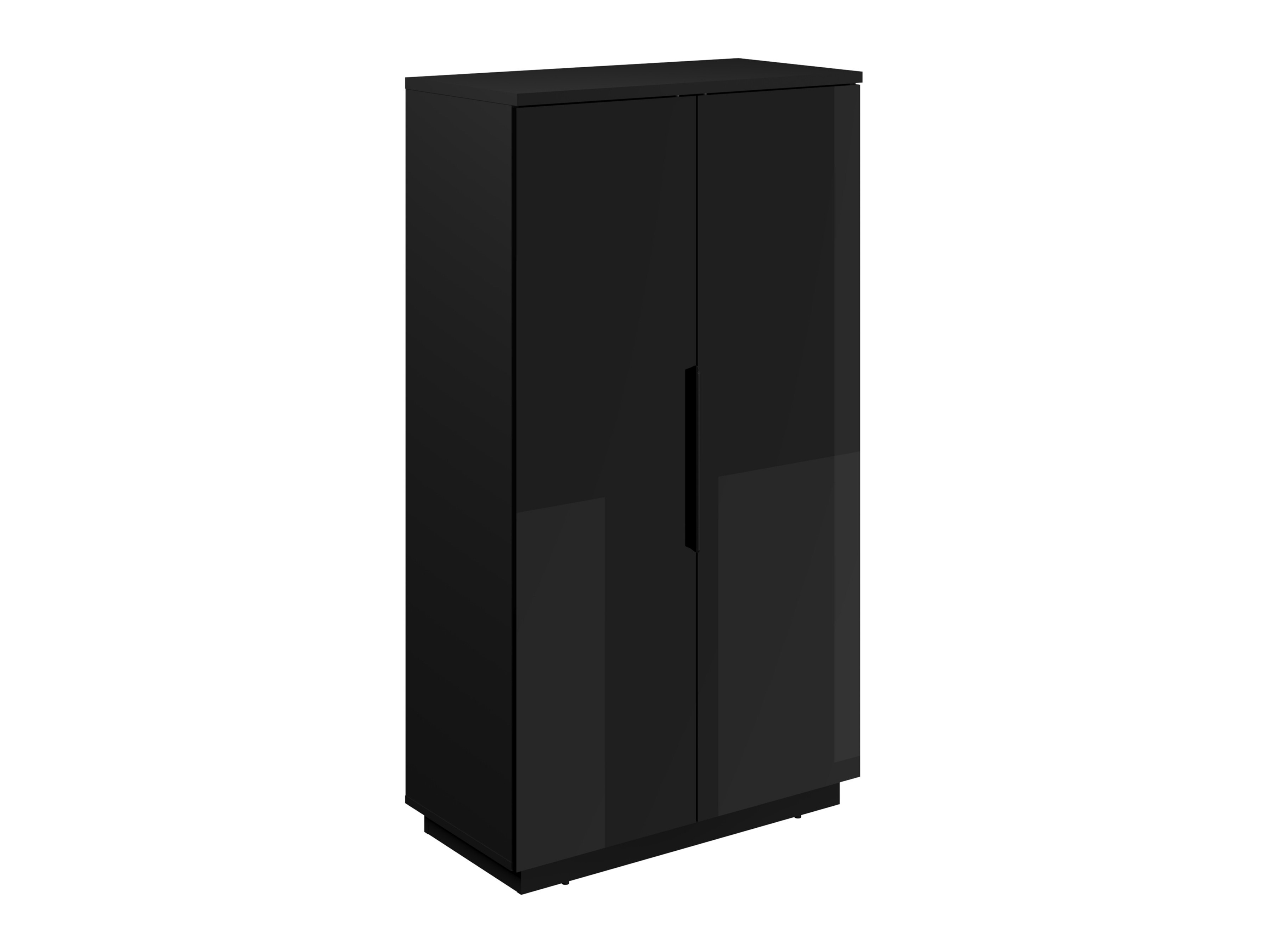 Estantería Talevaro 104 (Negro + Negro brillante)