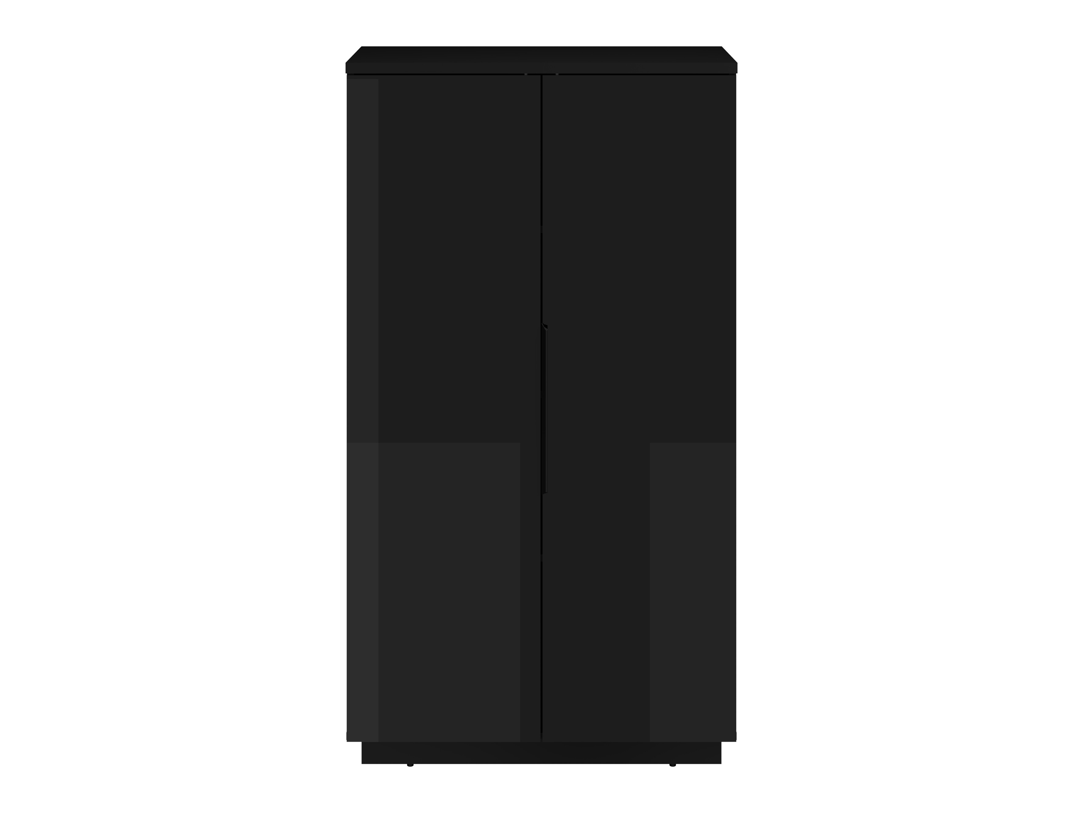 Estantería Talevaro 104 (Negro + Negro brillante)