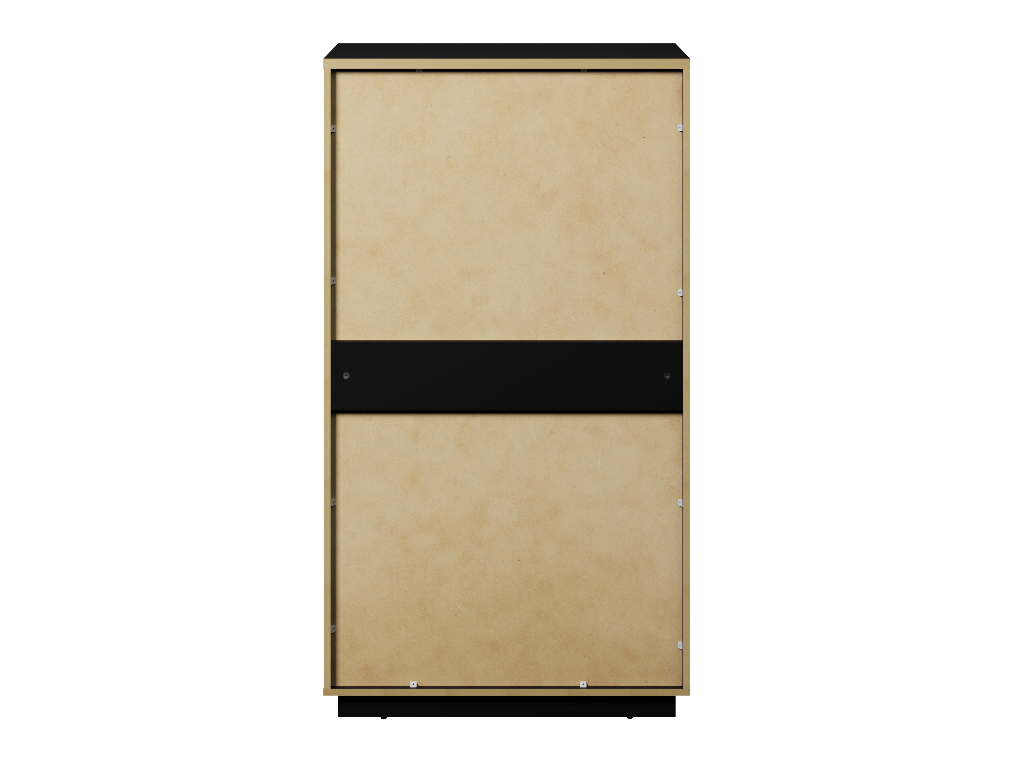 Estantería Talevaro 104 (Negro + Negro brillante)