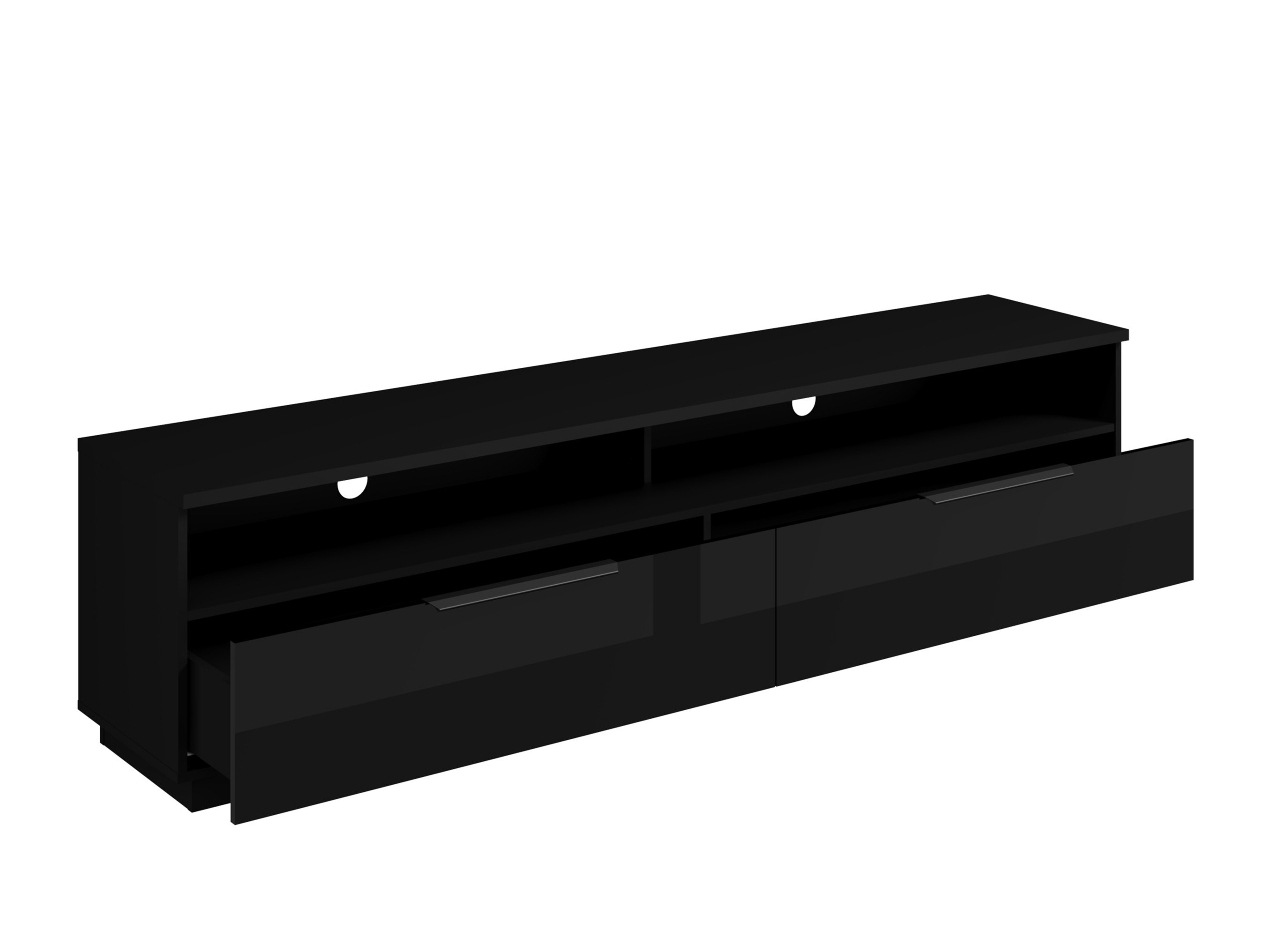 Mueble TV Talevaro 102 (Negro + Negro brillante)