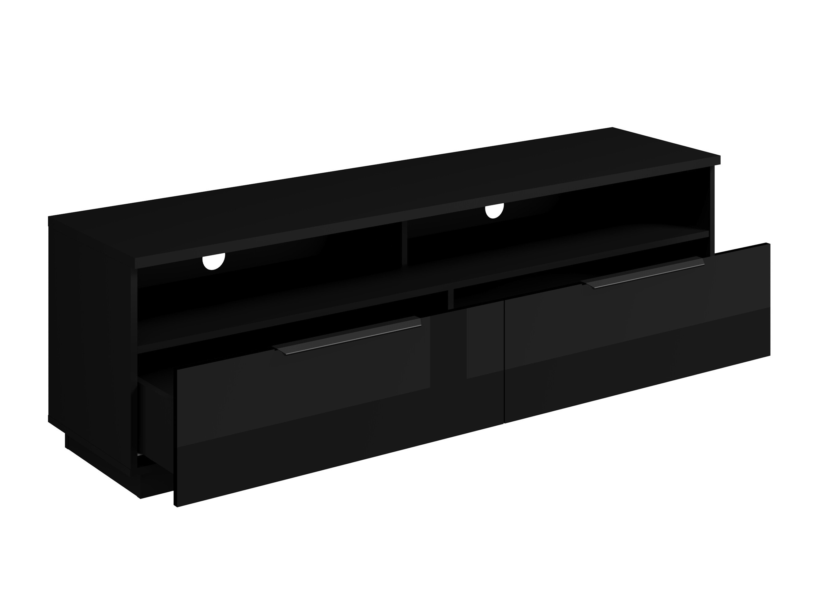 Mueble TV Talevaro 103 (Negro + Negro brillante)