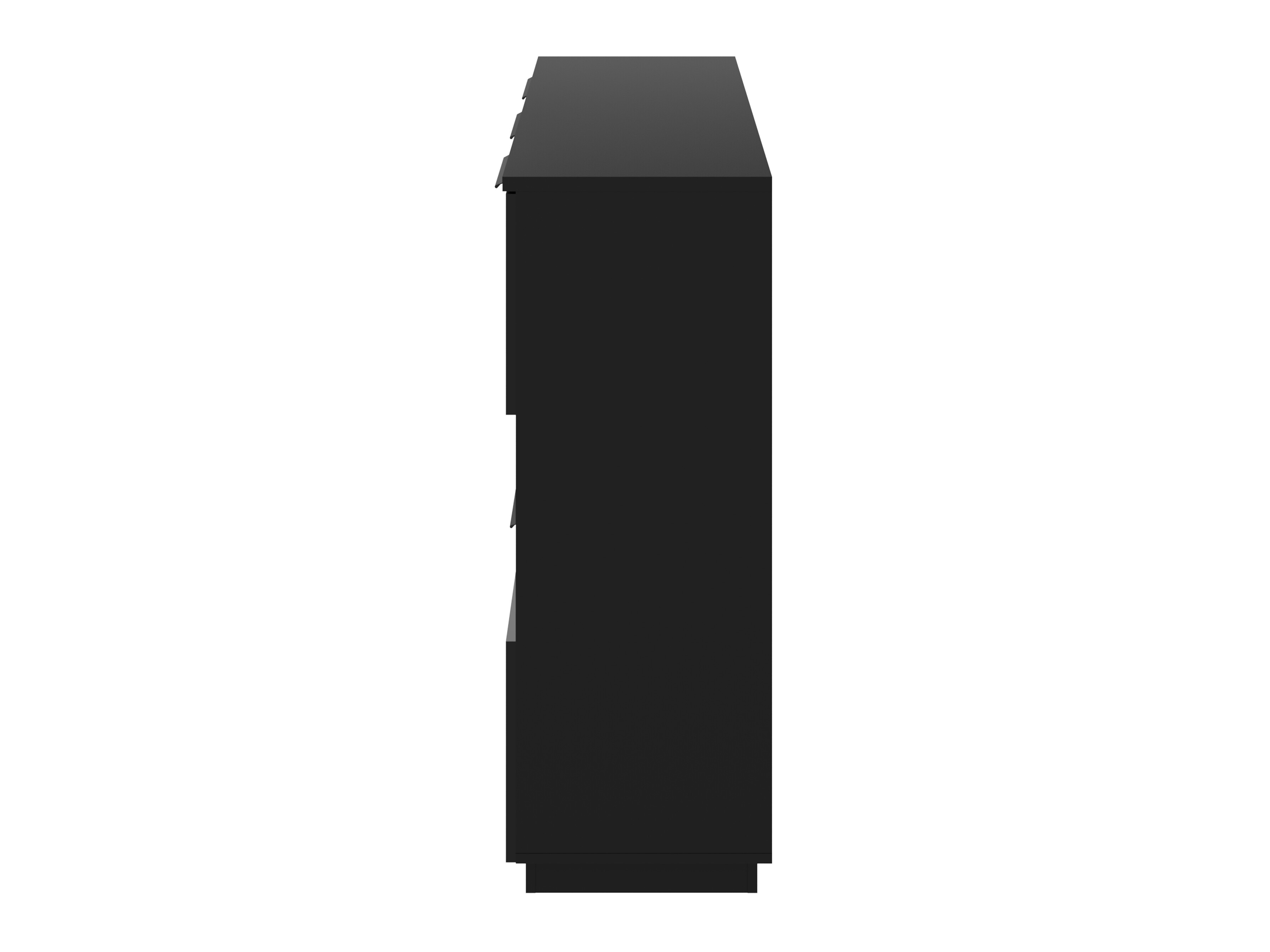 Cómoda Talevaro 105 (Negro + Negro brillante)