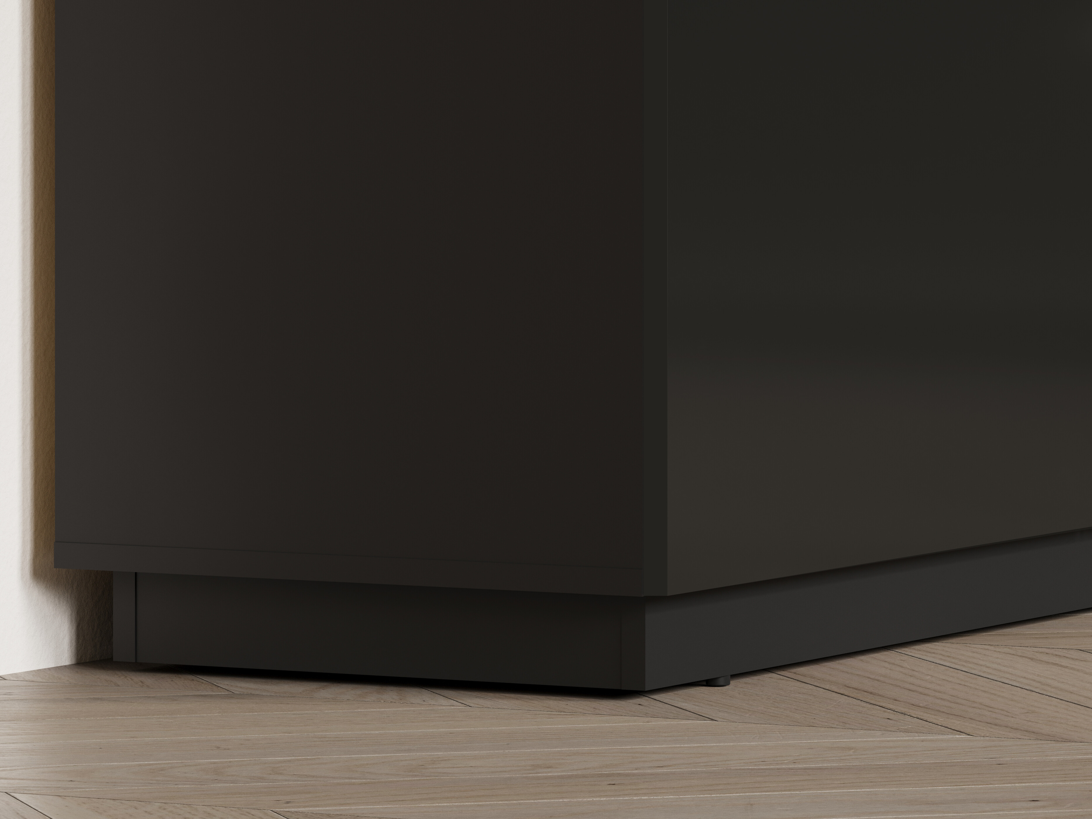 Cómoda Talevaro 105 (Negro + Negro brillante)