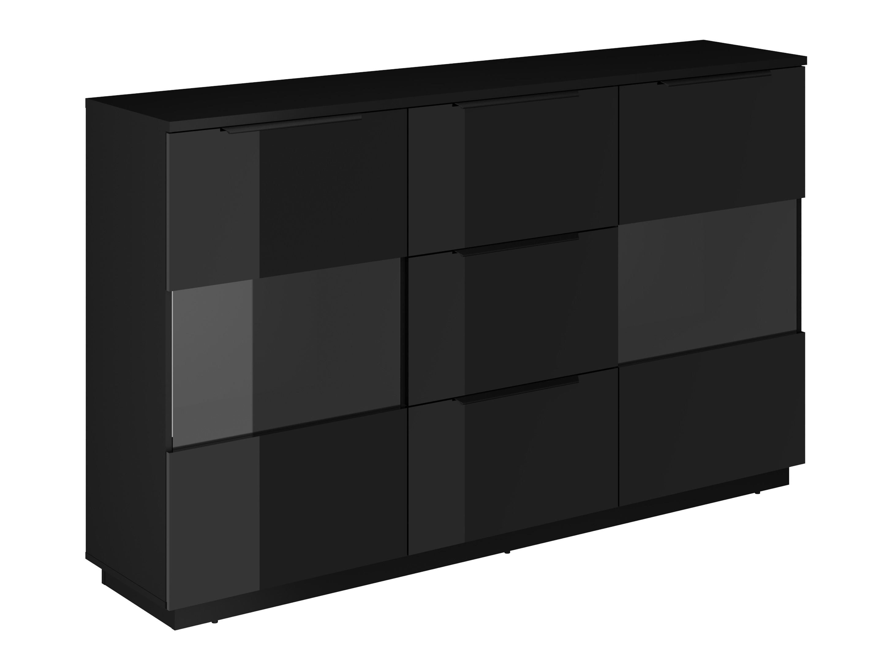 Cómoda Talevaro 105 (Negro + Negro brillante)