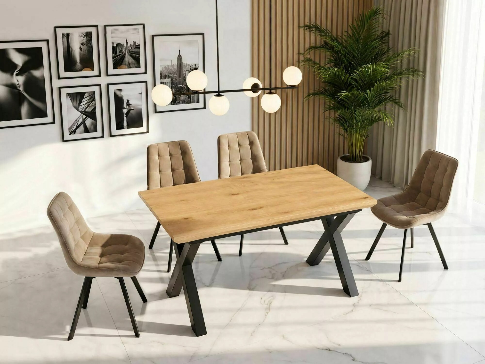 Mesa Detroit 1078 (Roble)