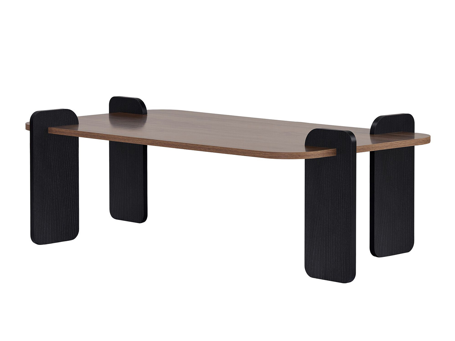 Mesa de centro Novato 170 (Nogal + Negro)