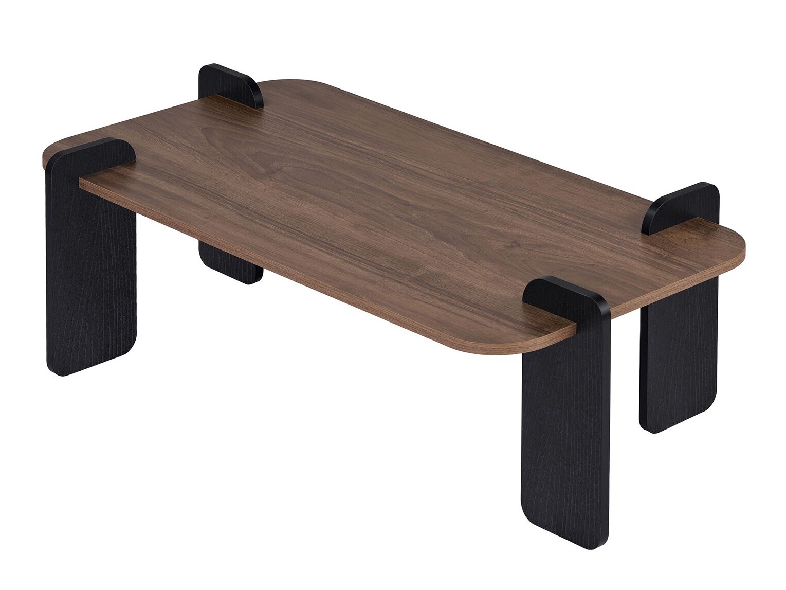 Mesa de centro Novato 170 (Nogal + Negro)