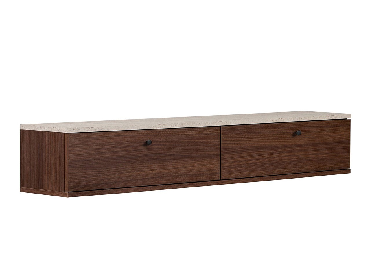 Mueble TV Novato 173 (Nogal + Travertino claro)