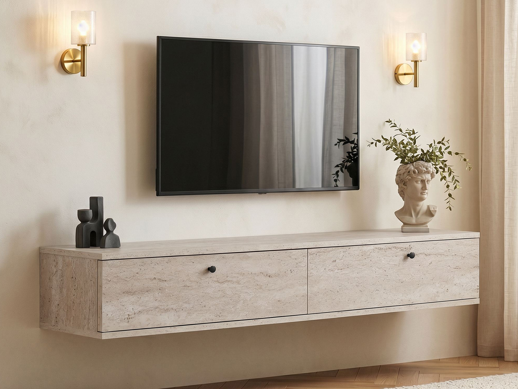 Mueble TV Novato 173 (Travertino claro)