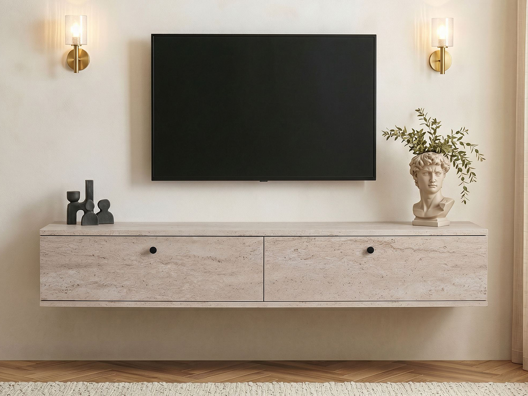 Mueble TV Novato 173 (Travertino claro)