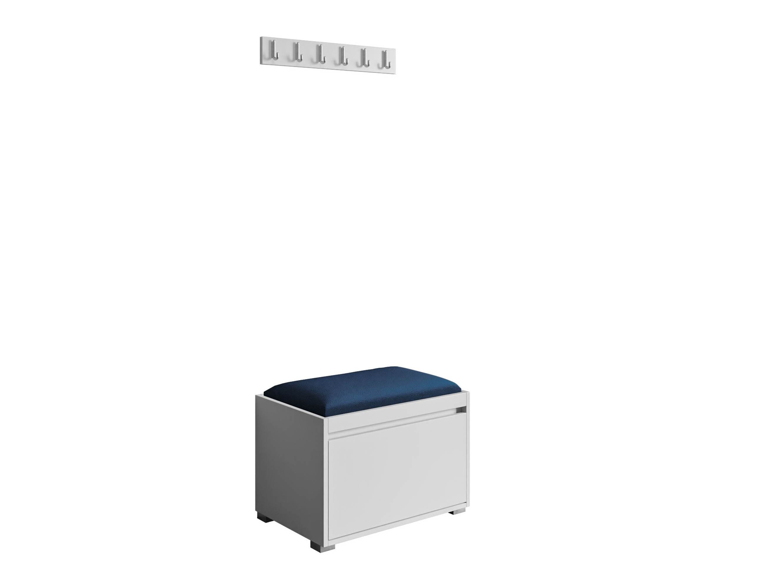 Conjunto para recibidor Comfivo Pinus VIII (Blanco + Polo 891)