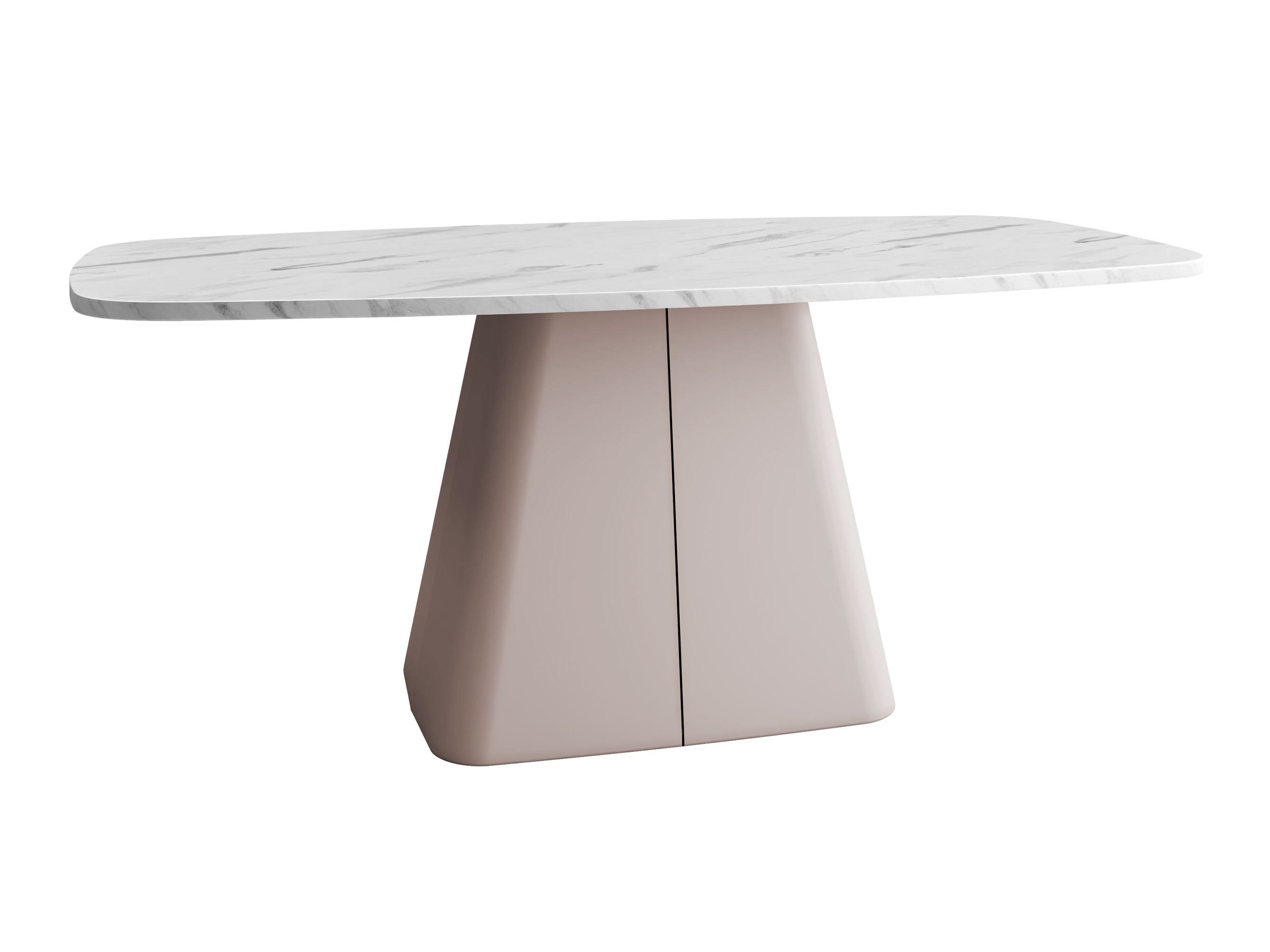 Mesa de centro Oswego 158 (Mármol blanco + Cachemira)