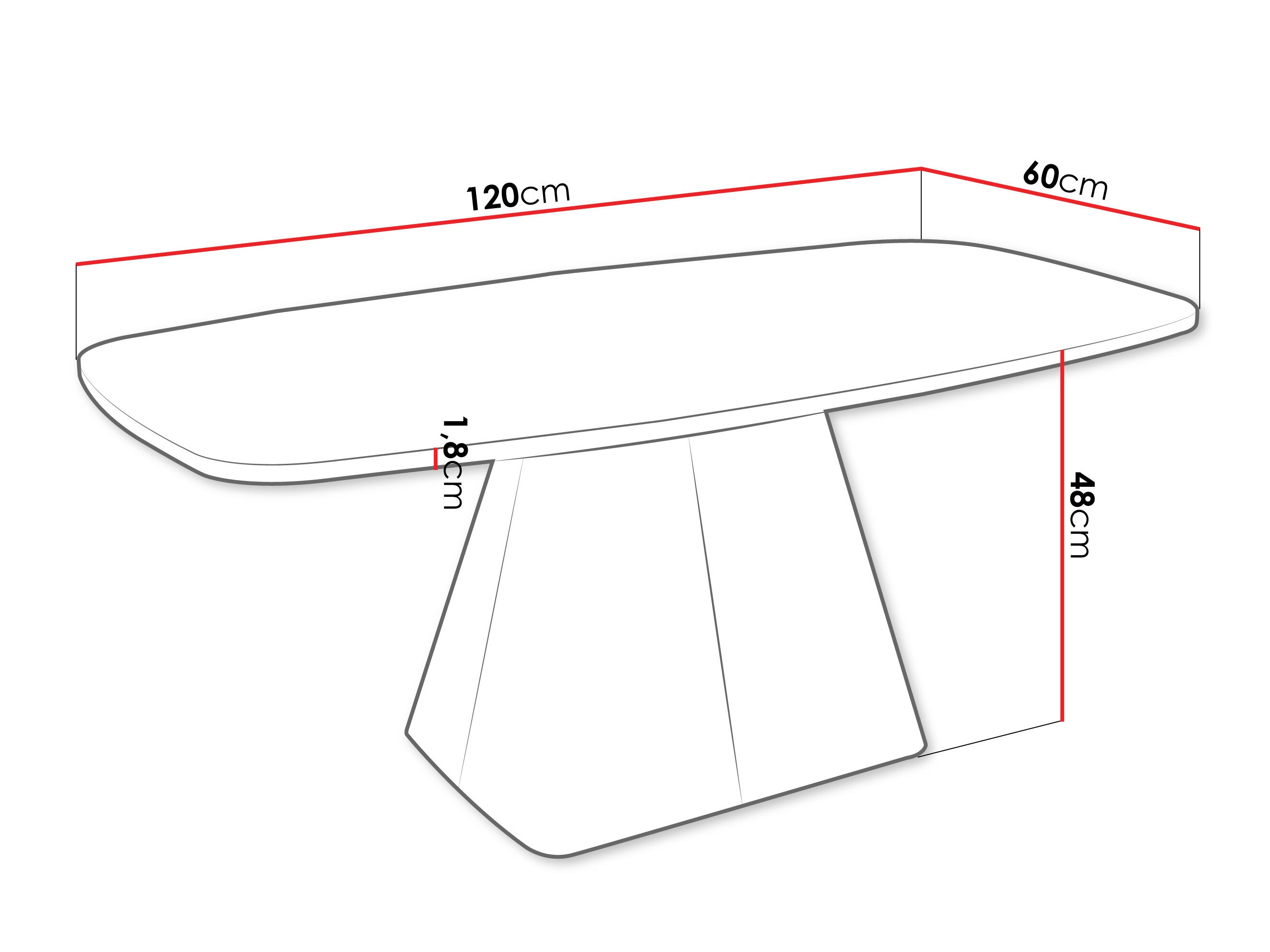 Mesa de centro Oswego 158 (Mármol blanco + Cachemira)