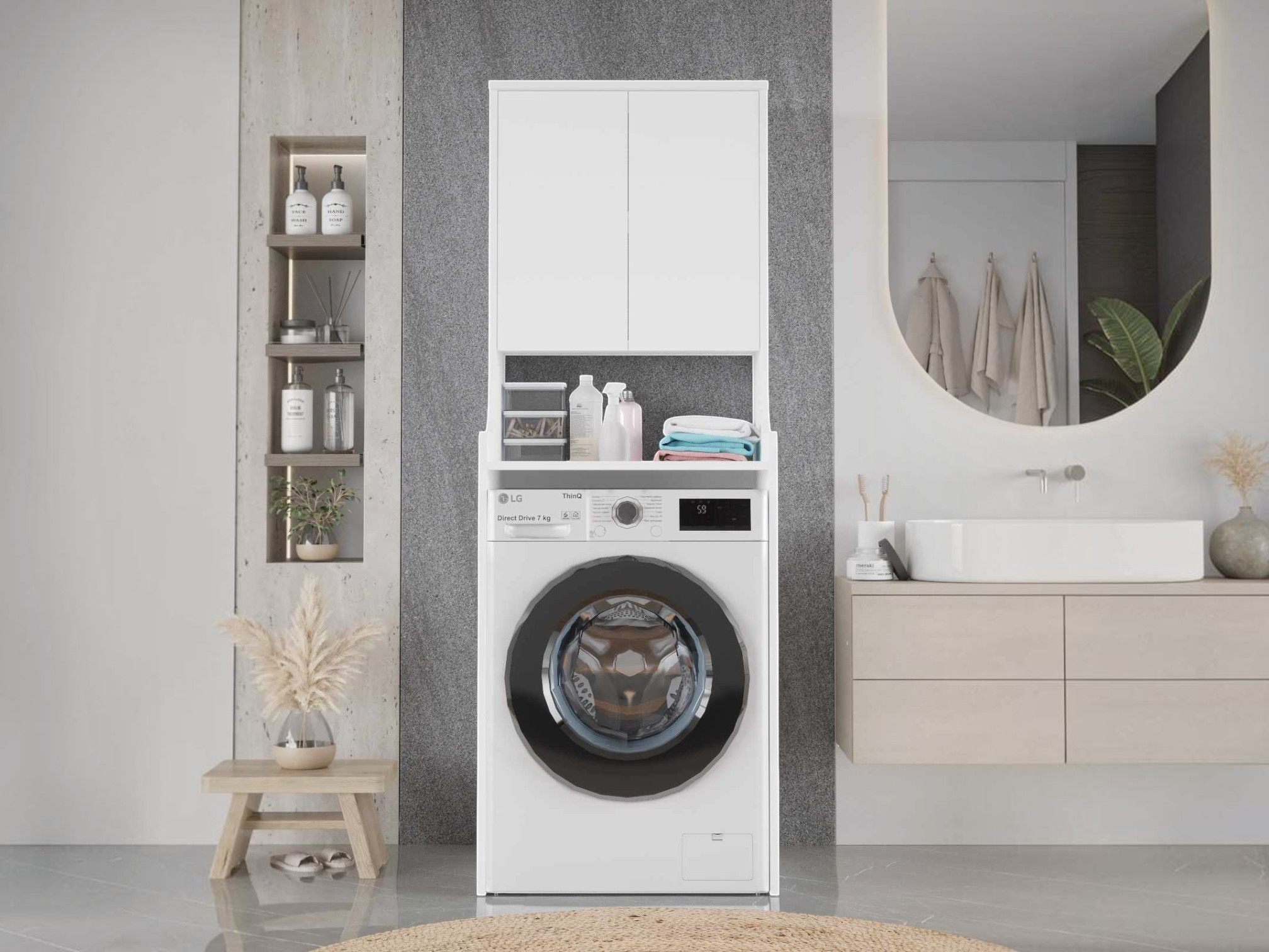 Estantería para baño Kailua 2854 (Blanco)