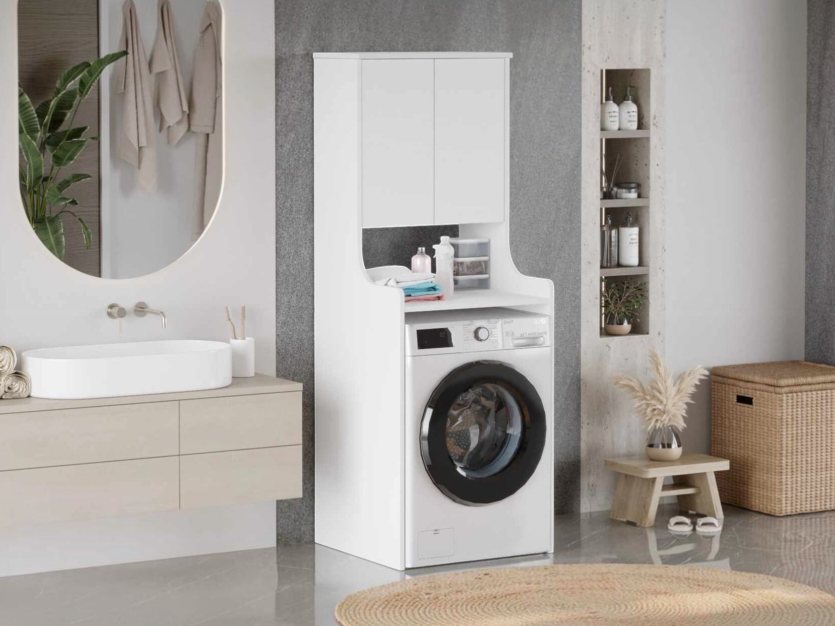 Estantería para baño Kailua 2854 (Blanco)