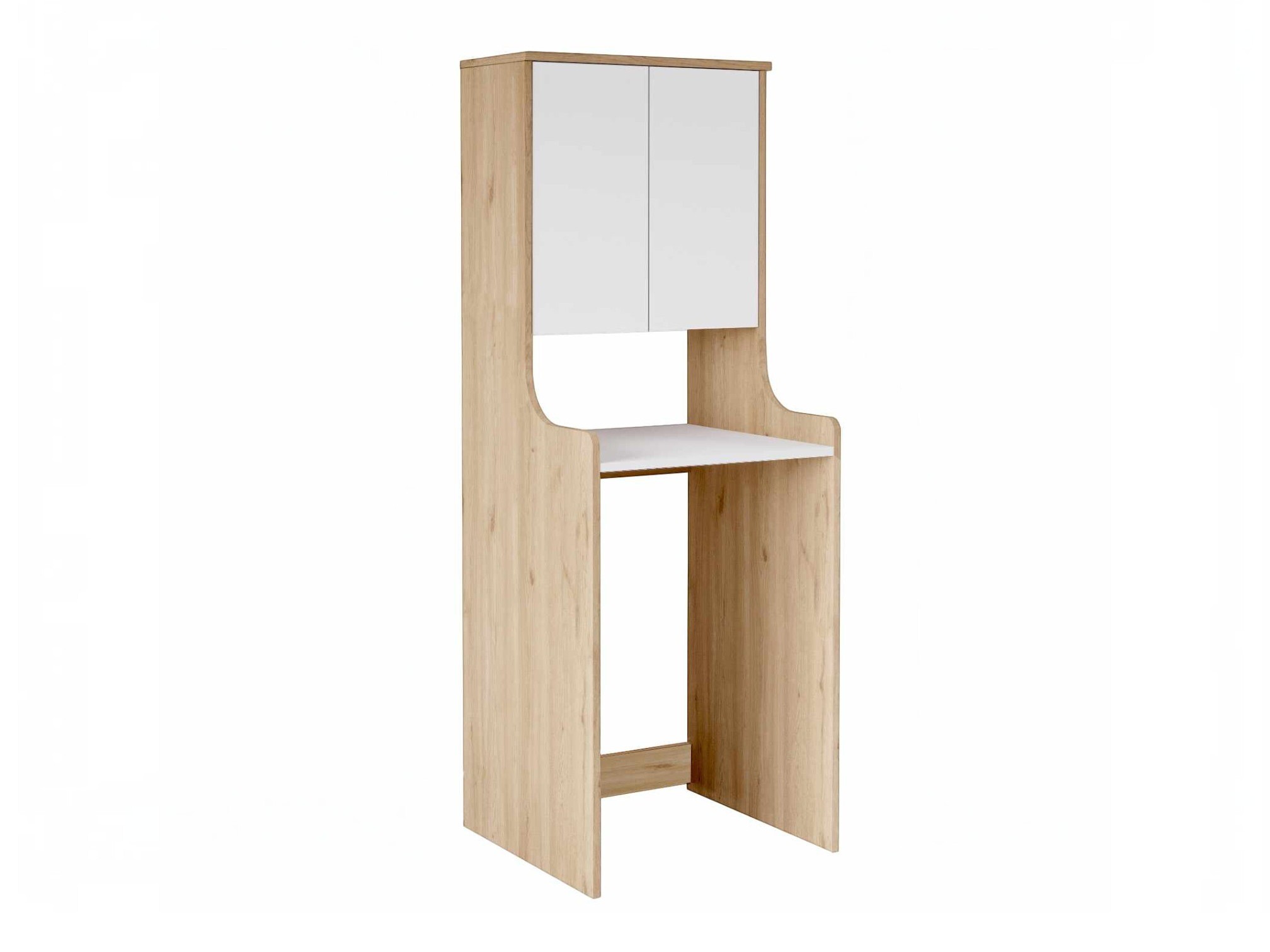 Estantería para baño Kailua 2854 (Luminoso madera + Blanco)